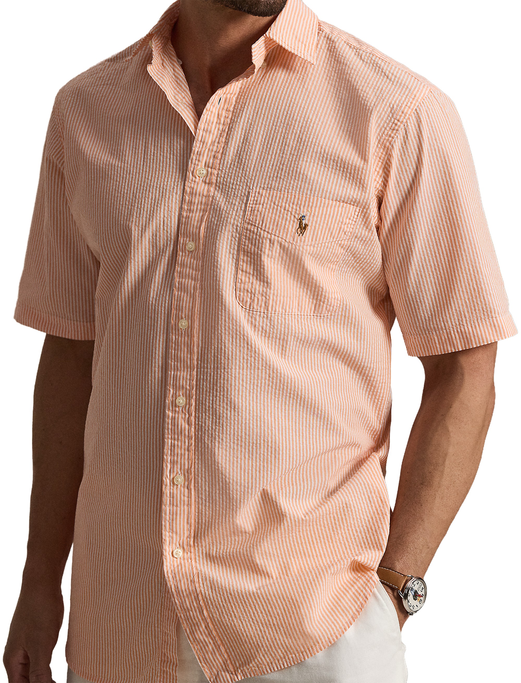 Seersucker Stripe Sport Shirt - thumbnail 3