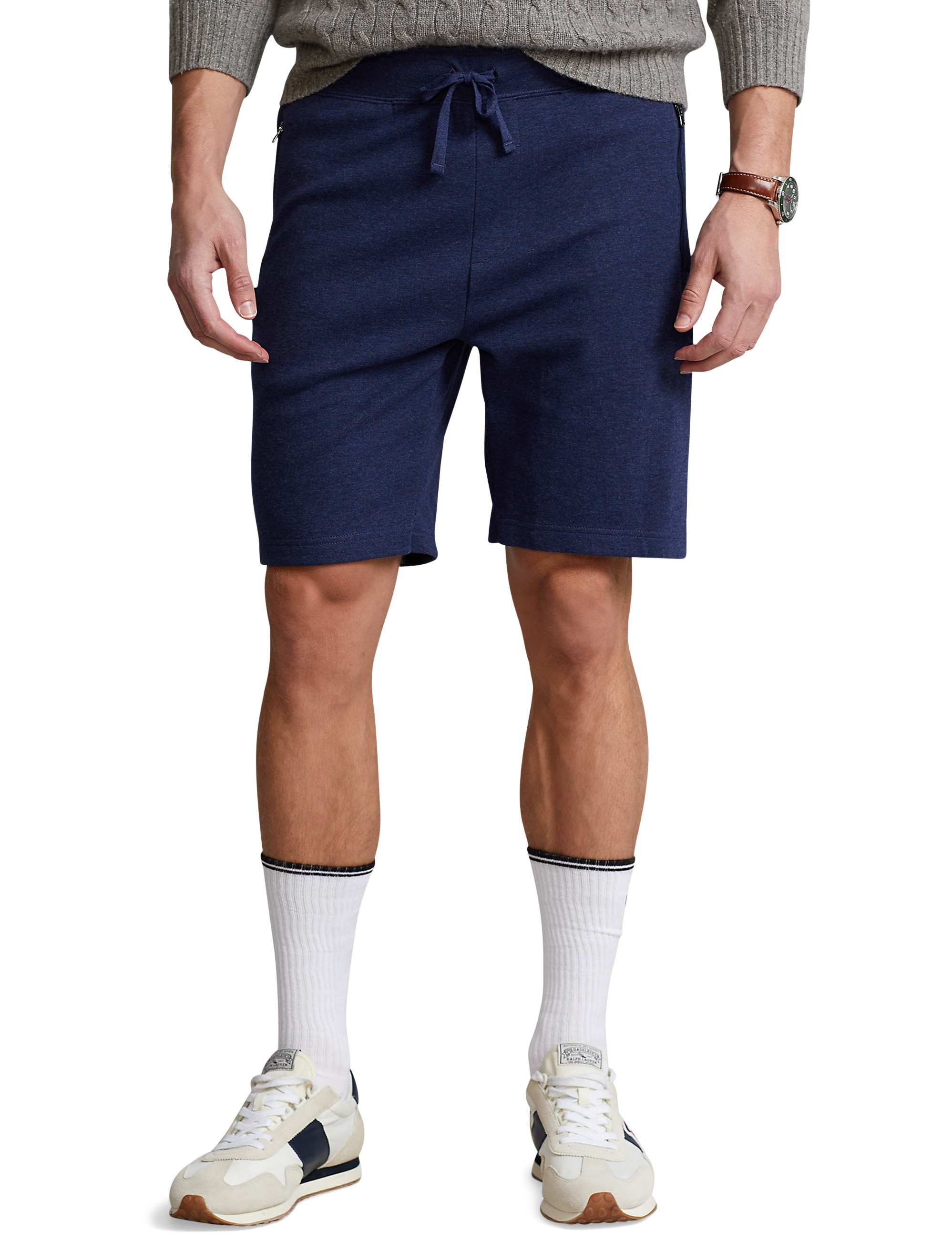 PRL LUX JRSY SHORT SPRING NAVY
