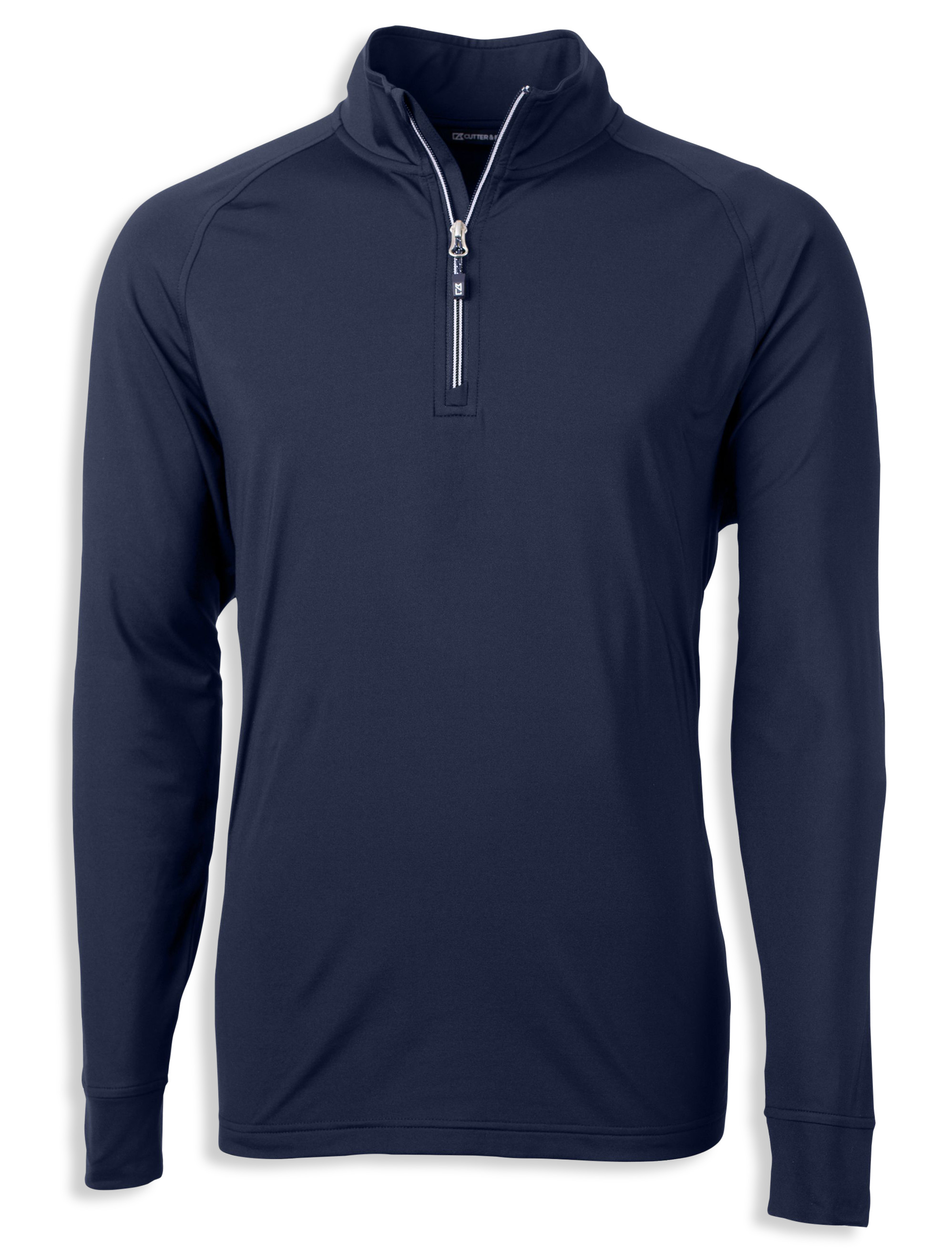 Cutter & Buck Adapt Eco Knit Stretch Recycled Mens Quarter Zip Pullover - Navy Blue - XL