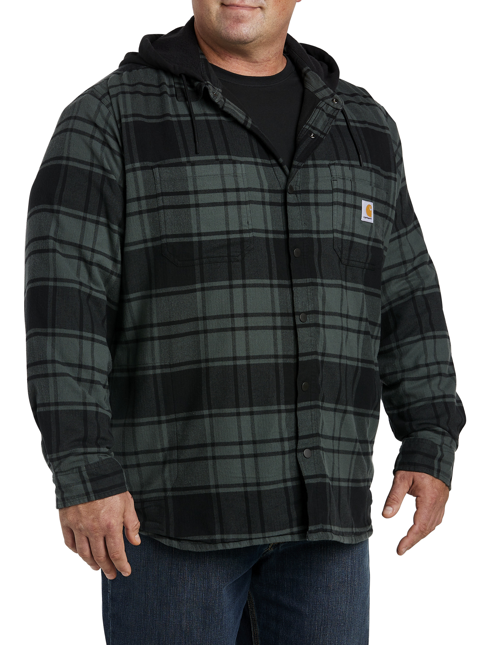 Big + Tall | Carhartt Flannel-Shirt Hoodie Jacket | DXL