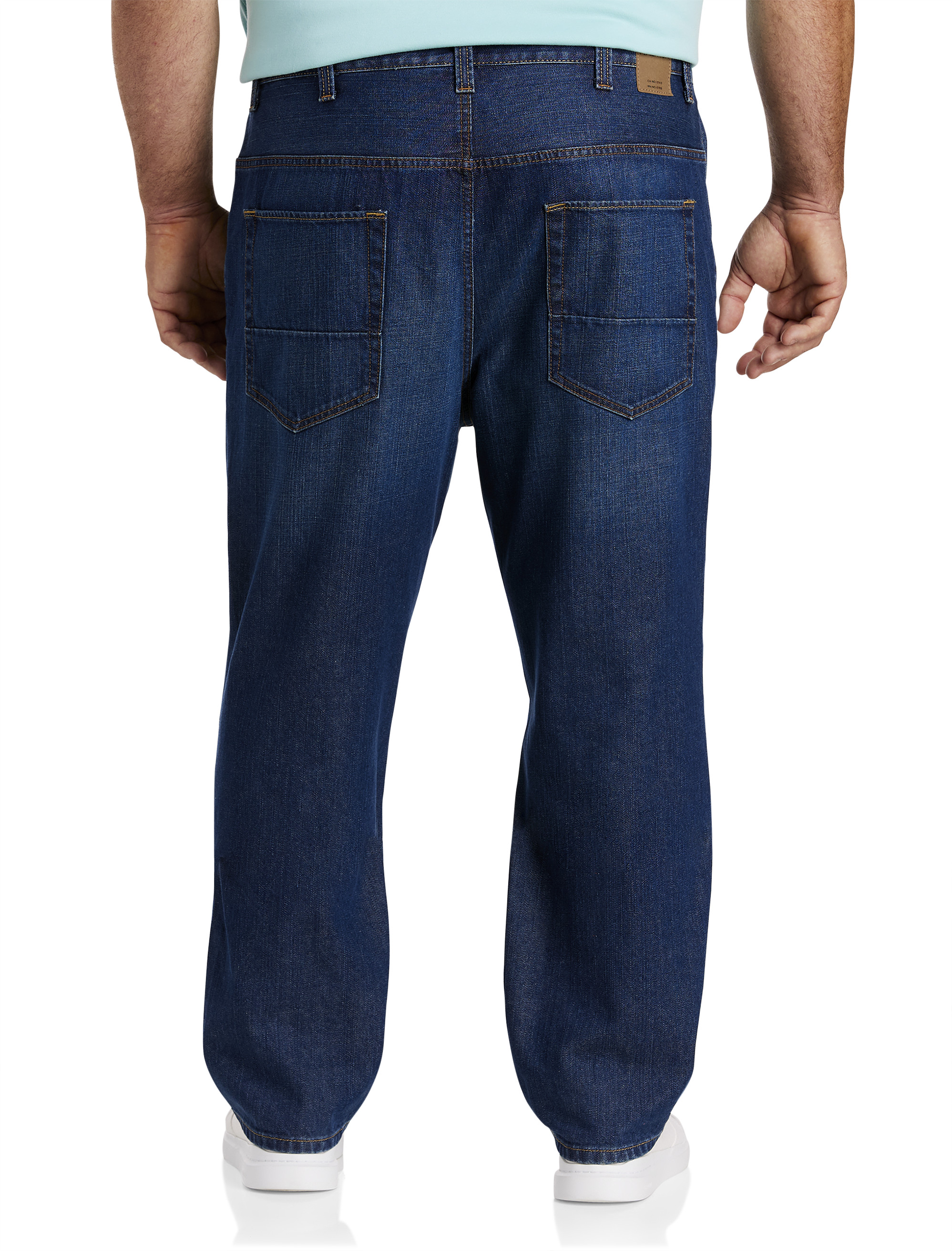 DXL Big and Tall Essentials Loose Fit Jeans, Light Wash, 44W x 28L