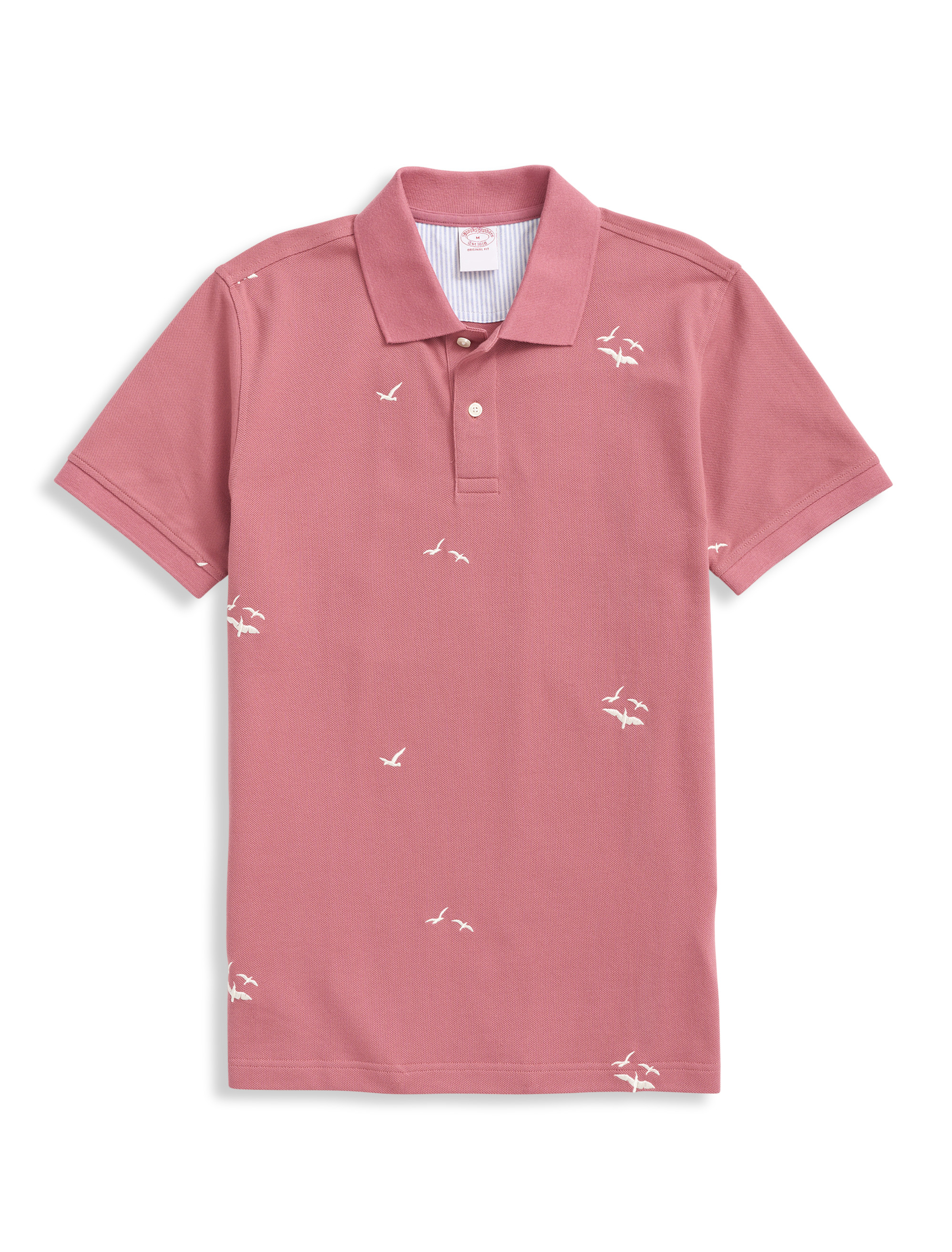 Seagull Embossed Piqué Polo Shirt