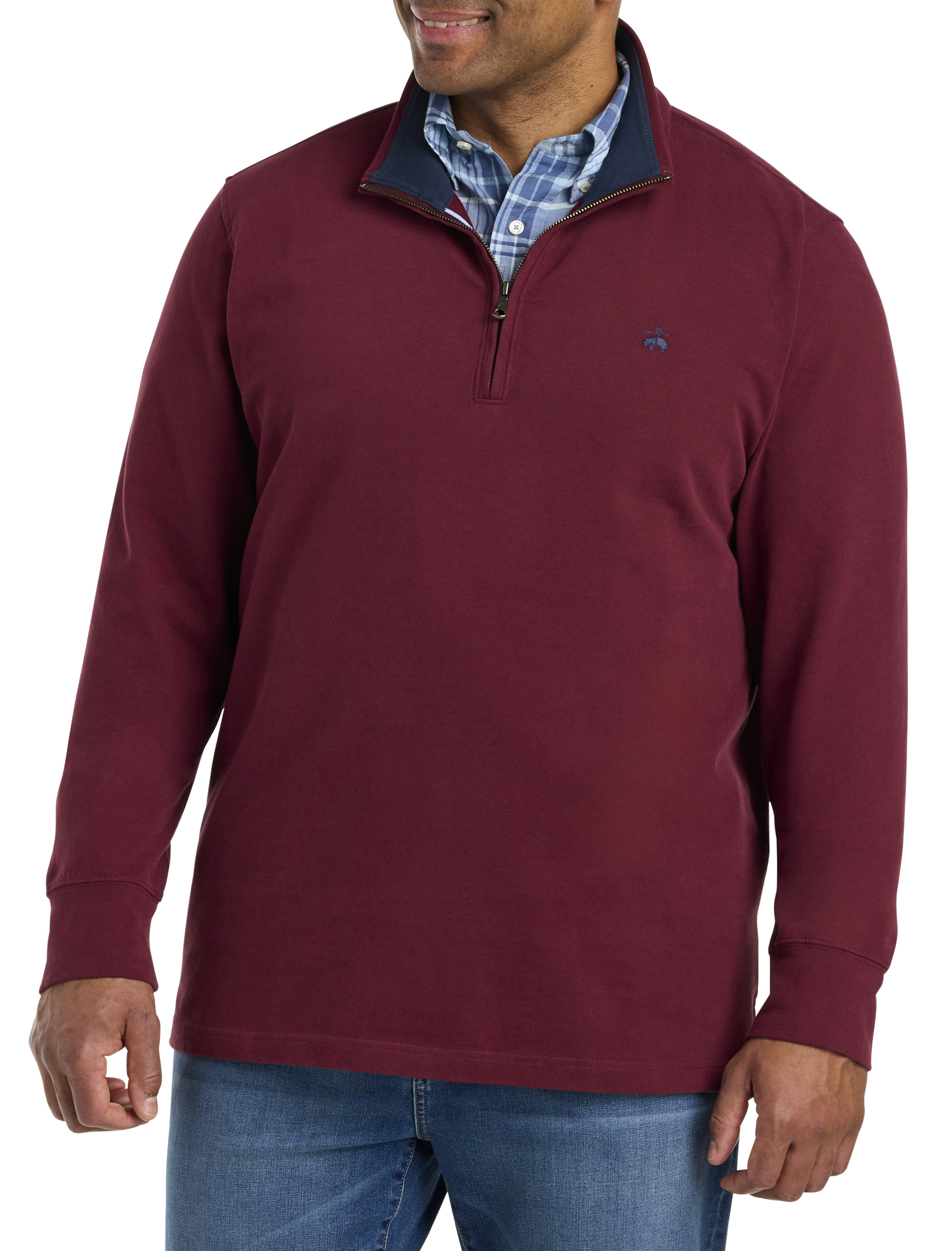 Polo Ralph Lauren Big And Tall French Rib Half Zip Pullover