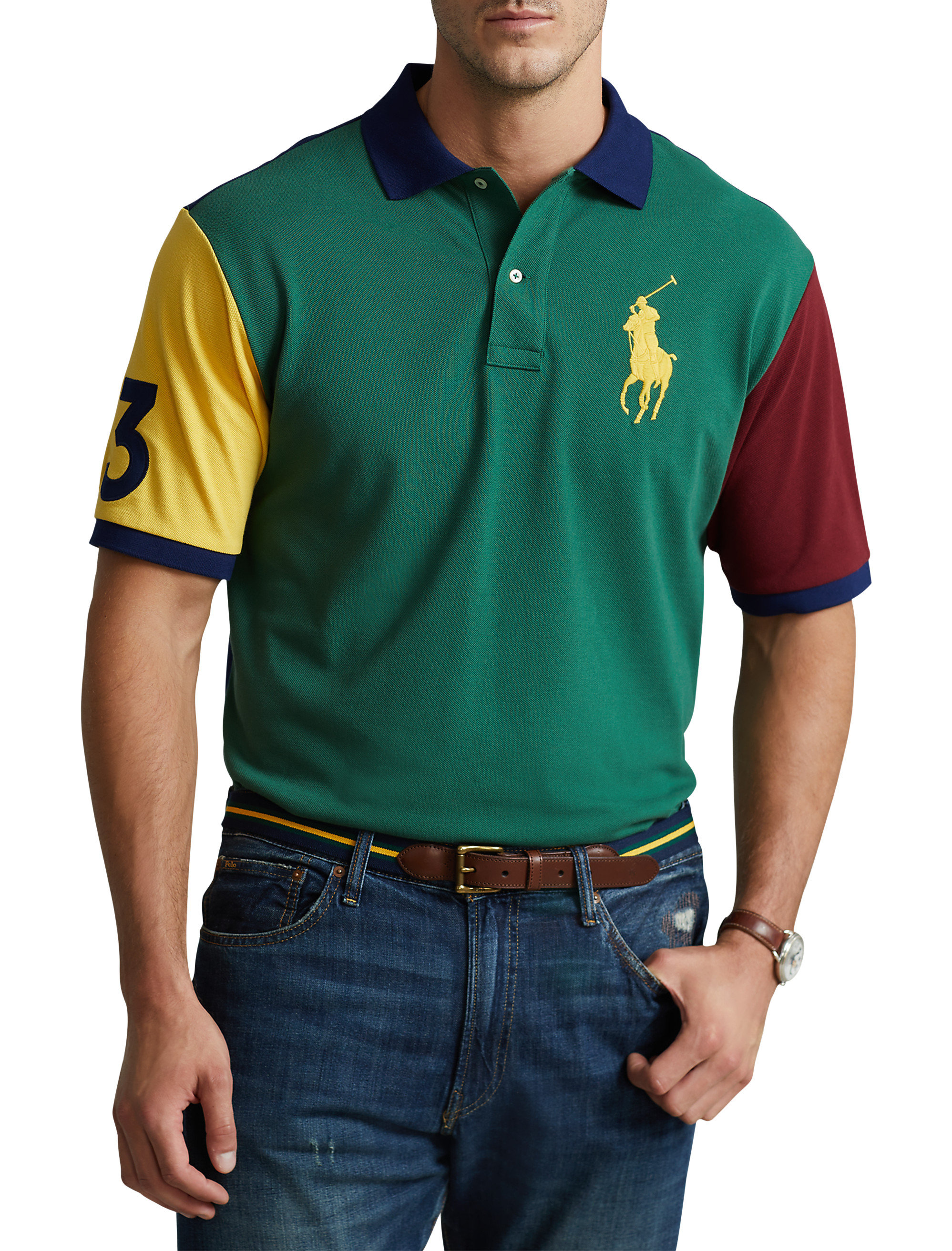 NEW Polo Ralph Lauren Womens Polo Shirt! Big Pony & Crest Number on Back