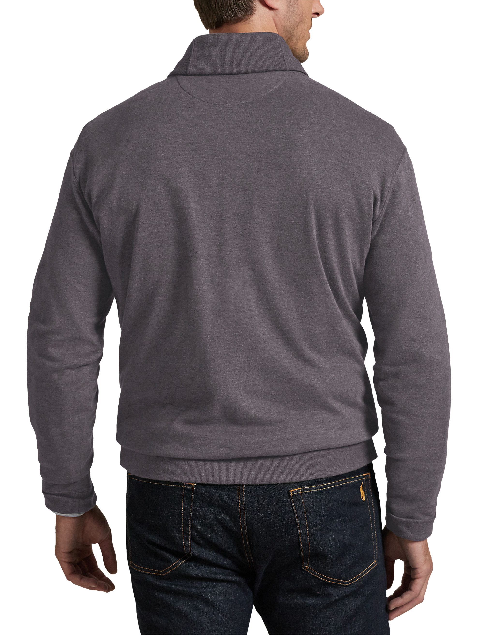 Luxury Jersey Shawl-Collar Pullover