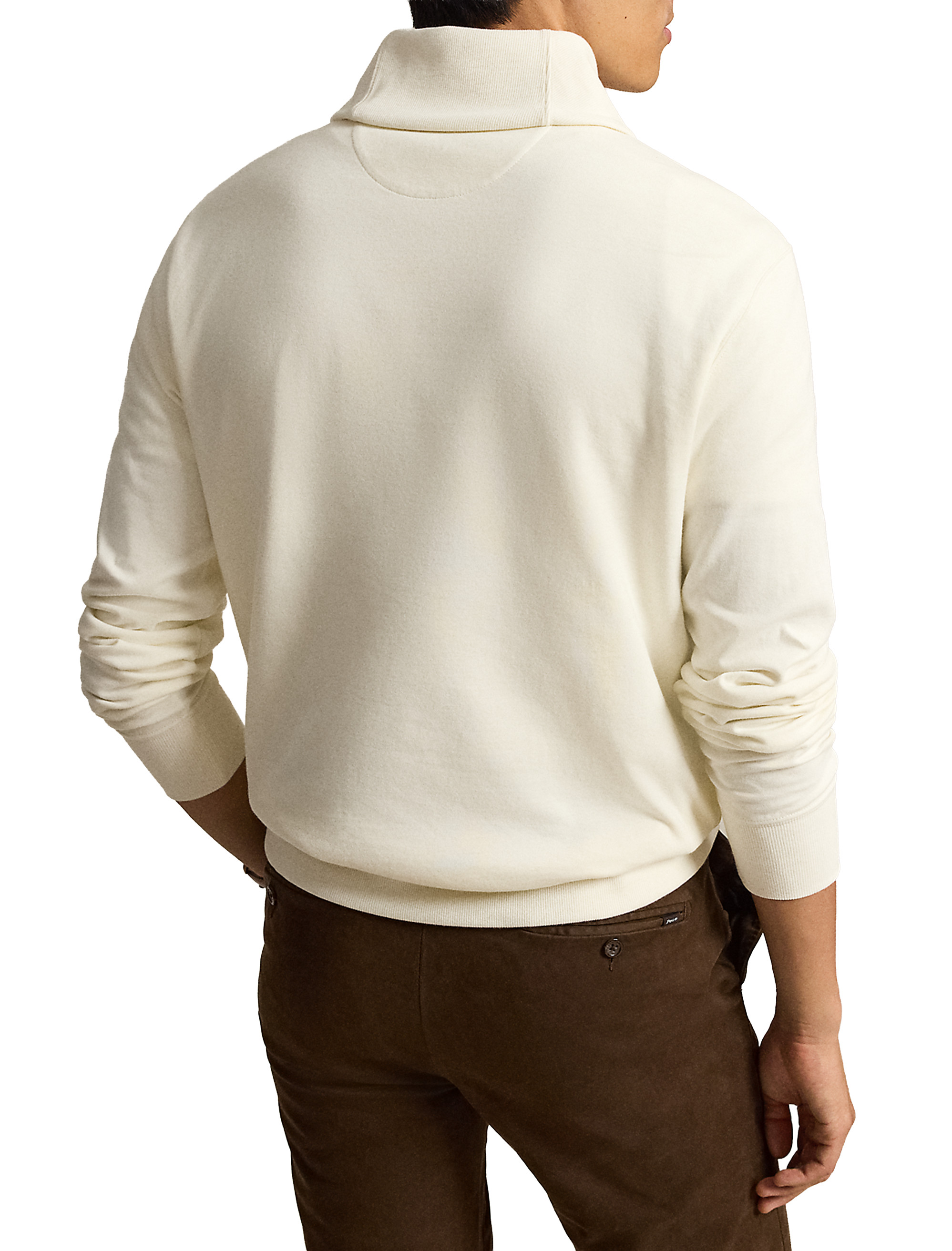 Luxury Jersey Shawl-Collar Pullover