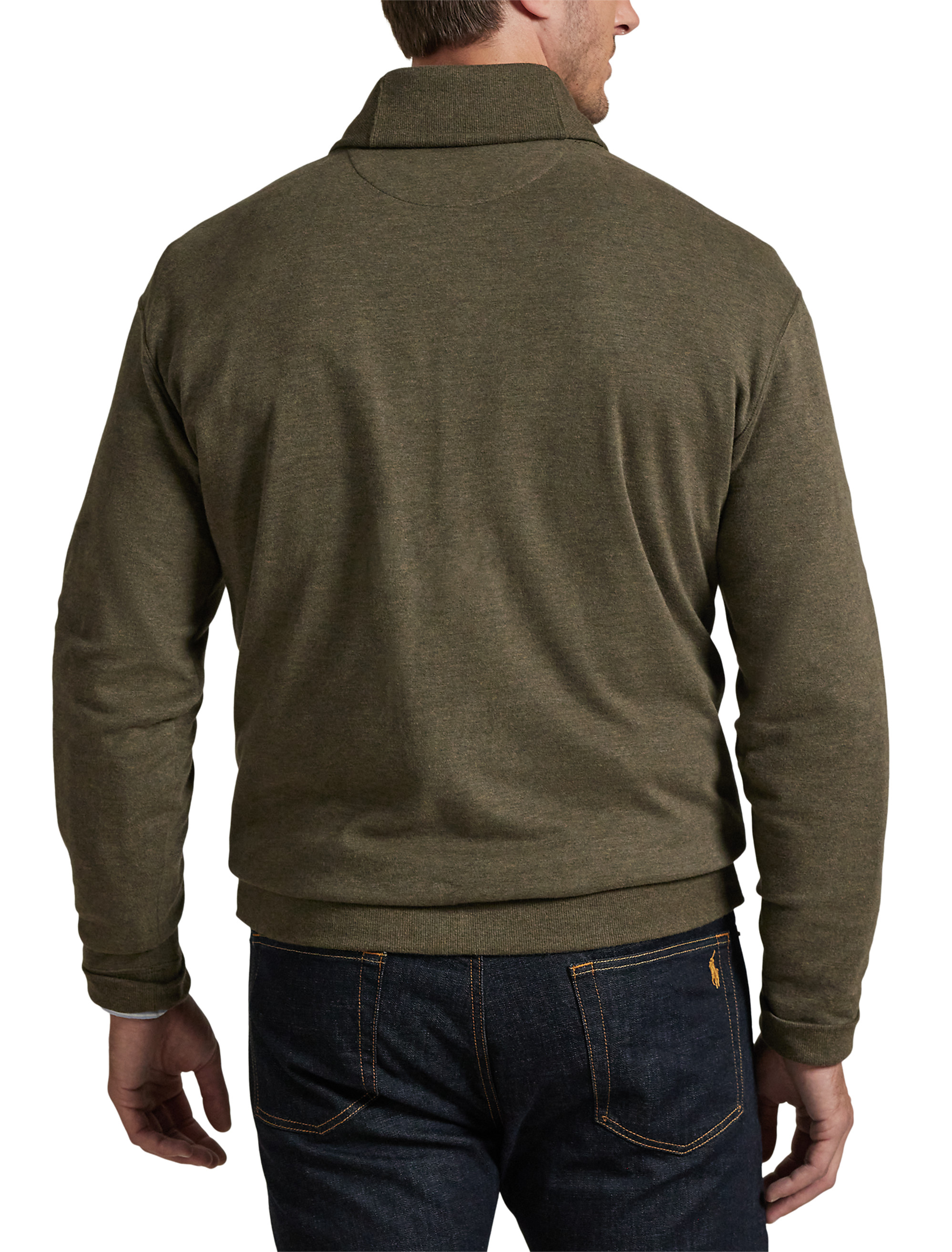 Luxury Jersey Shawl-Collar Pullover
