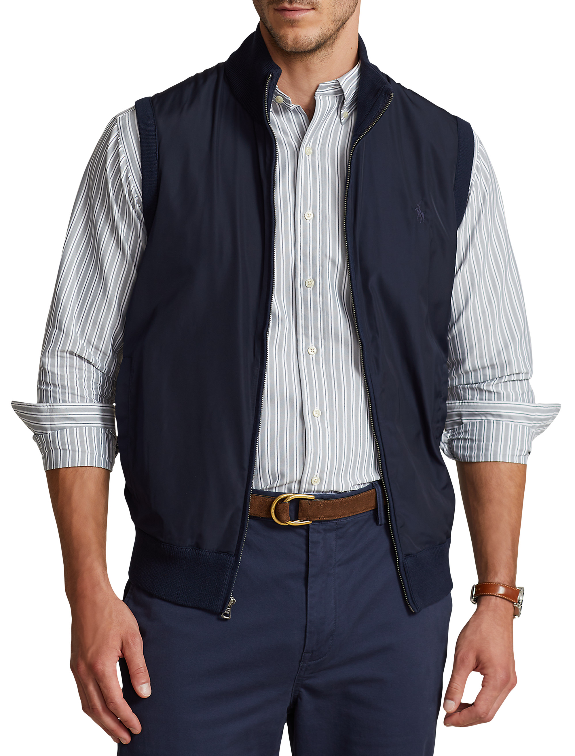 Mens tall quilted on sale vest