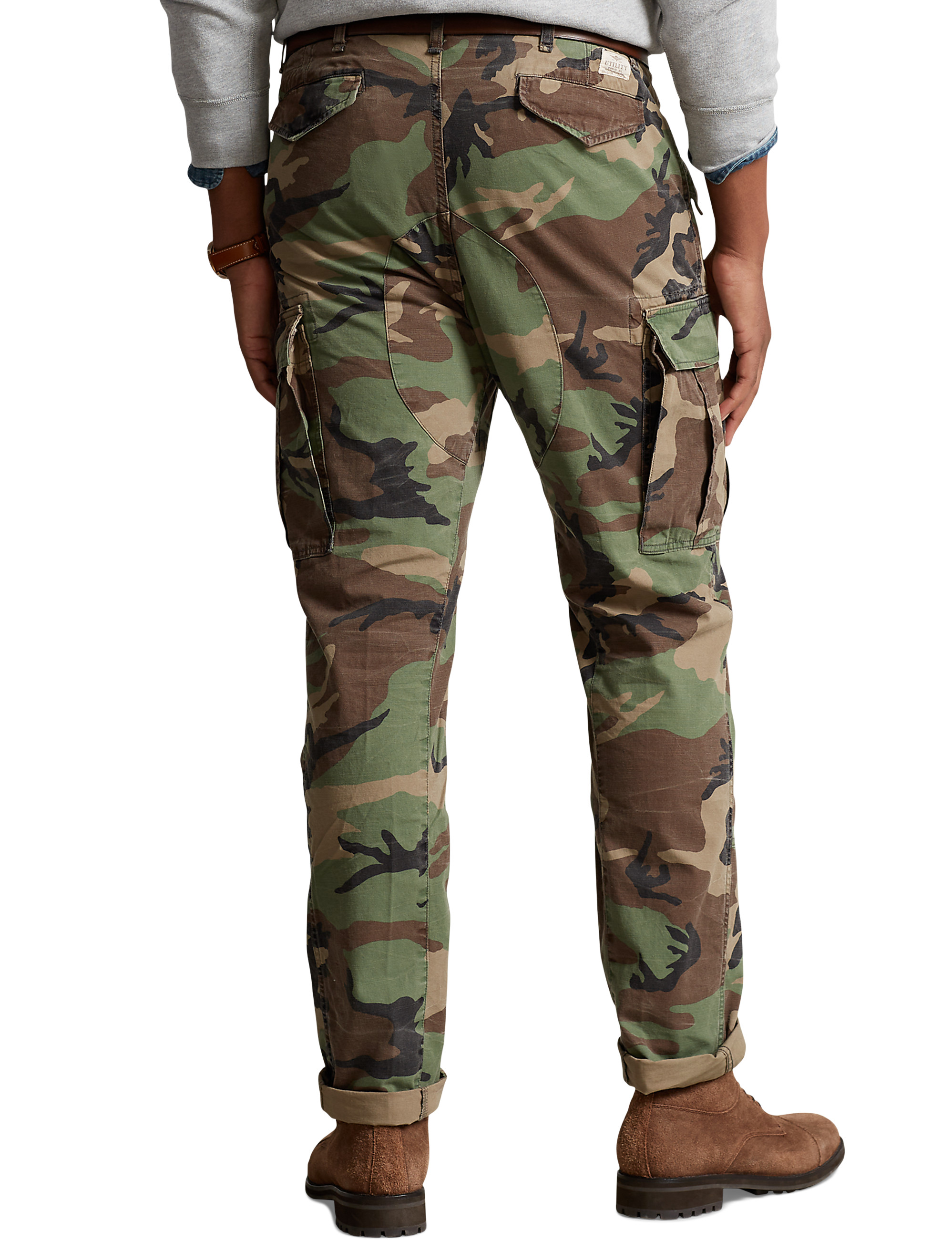 Uillui Military Men's Camouflage Cargo Pants Big and Tall Relaxed