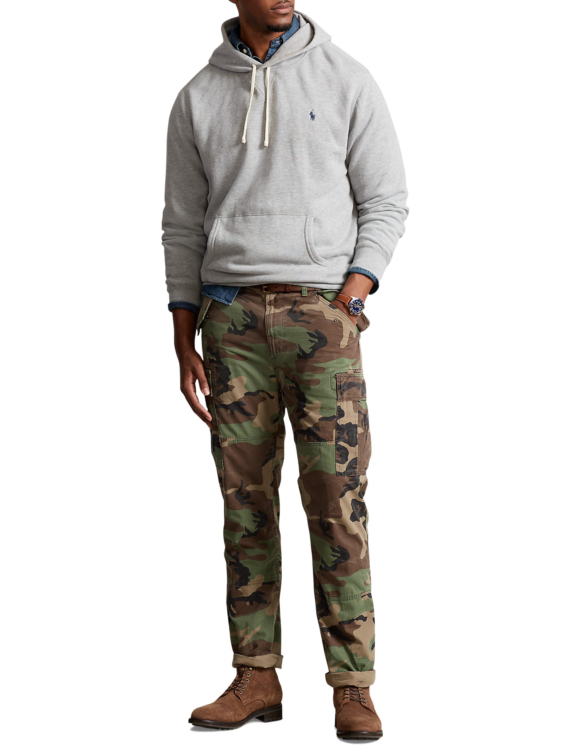 Big + Tall | Polo Ralph Lauren Classic-Fit Camo Canvas Cargo Pants