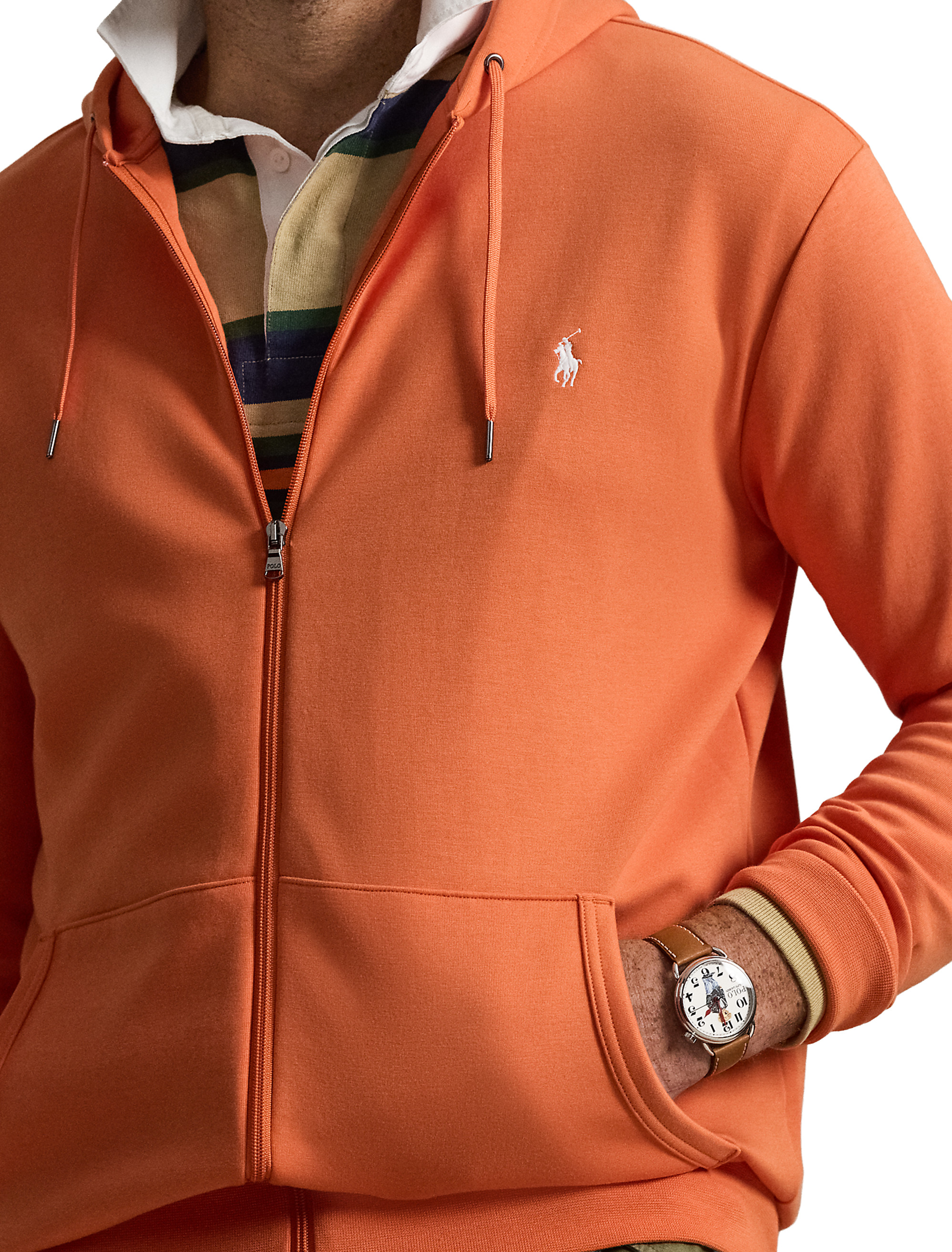 Big + Tall | Polo Ralph Lauren Double-Knit Full-Zip Hoodie | DXL