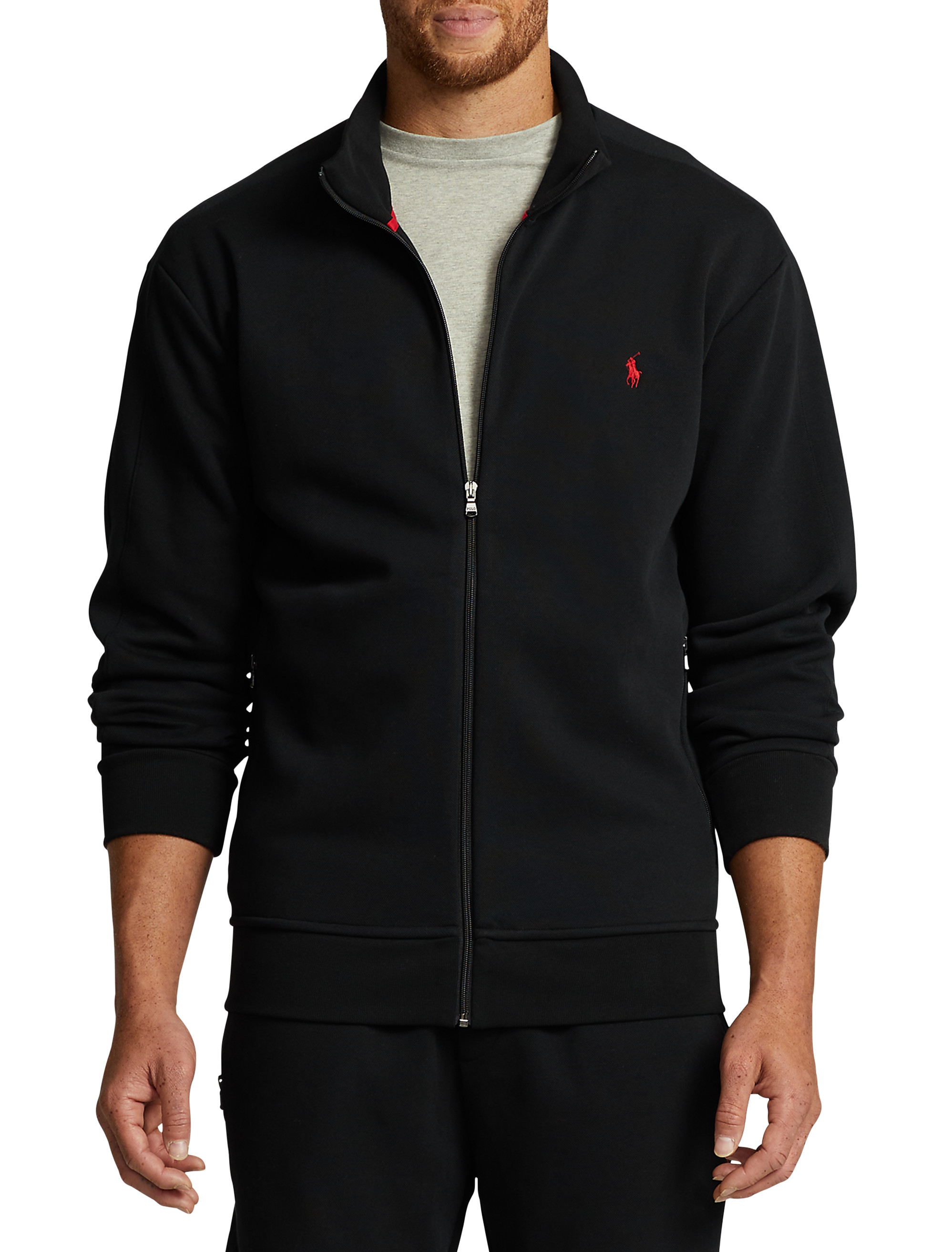 Men's Mesh Double-Knit Track Jacket, Polo Ralph Lauren