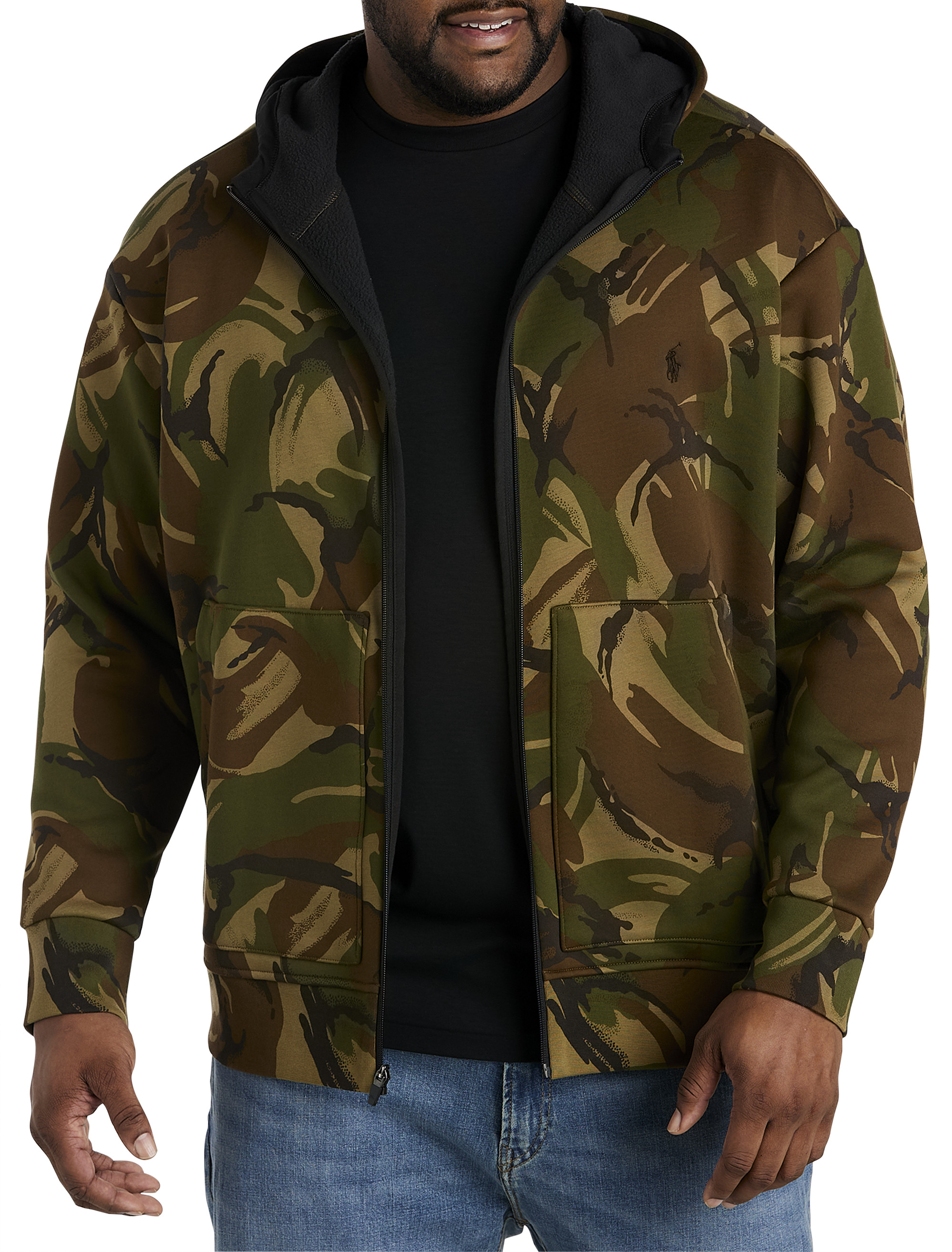 Big + Tall | Polo Ralph Lauren Camo Full-Zip Fleece Hoodie | DXL