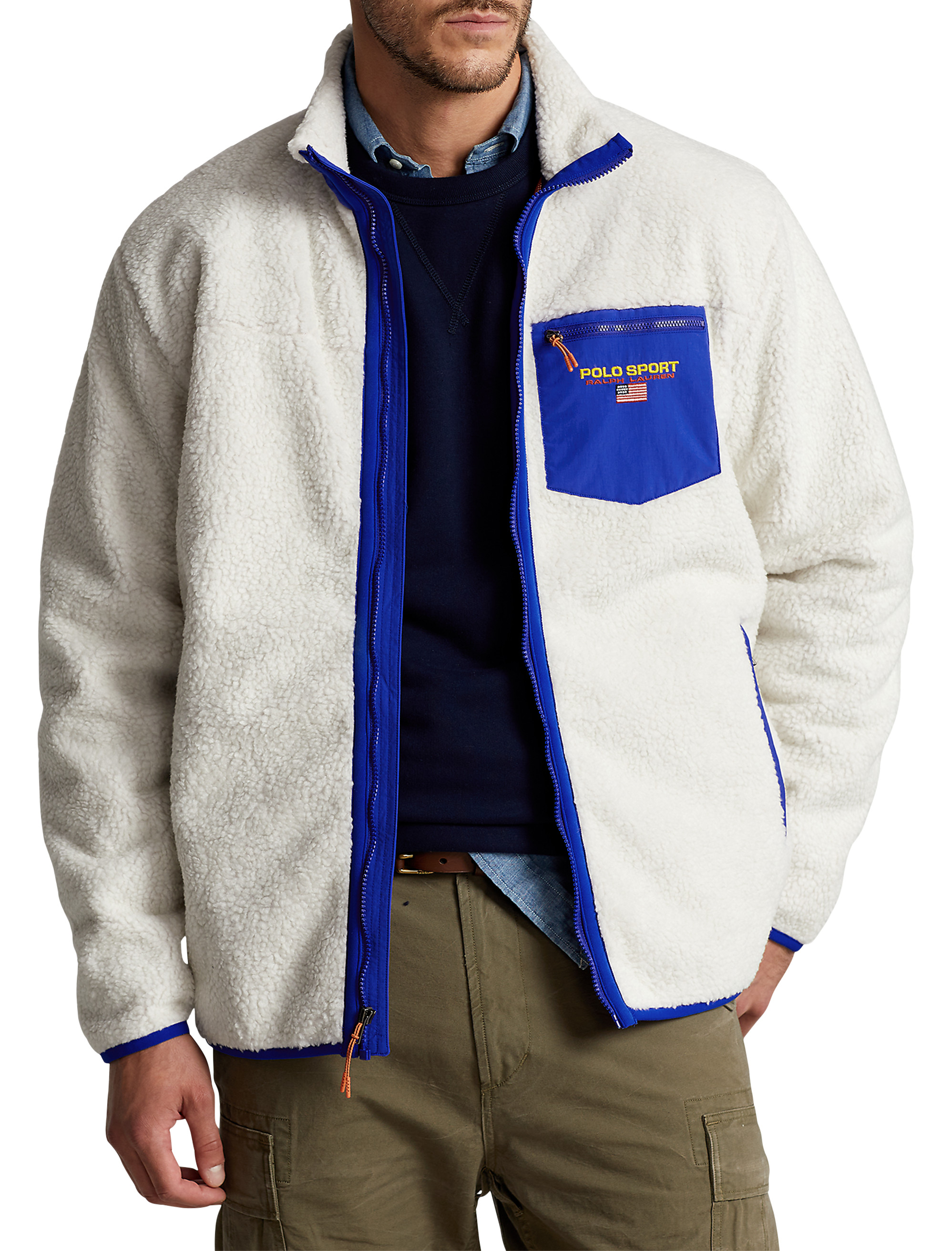 Polo ralph lauren men's performance full zip 2024 fleece jacket