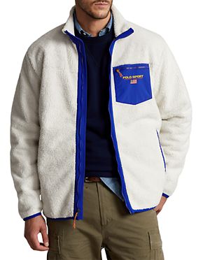 Essentials Men's Big & Tall Full-Zip Polar Fleece Jacket fit by DXL 