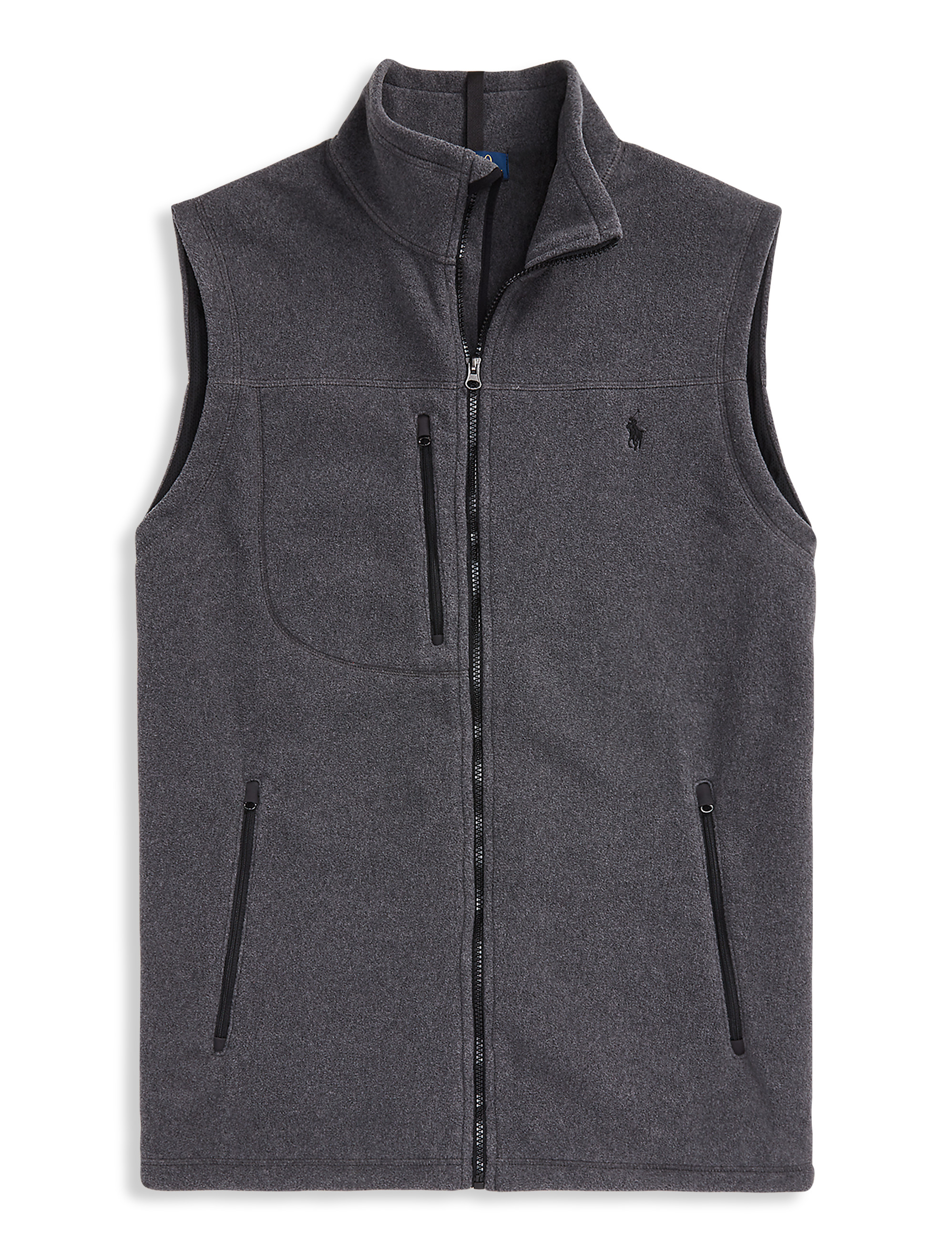 Polo ralph lauren fleece mockneck vest best sale