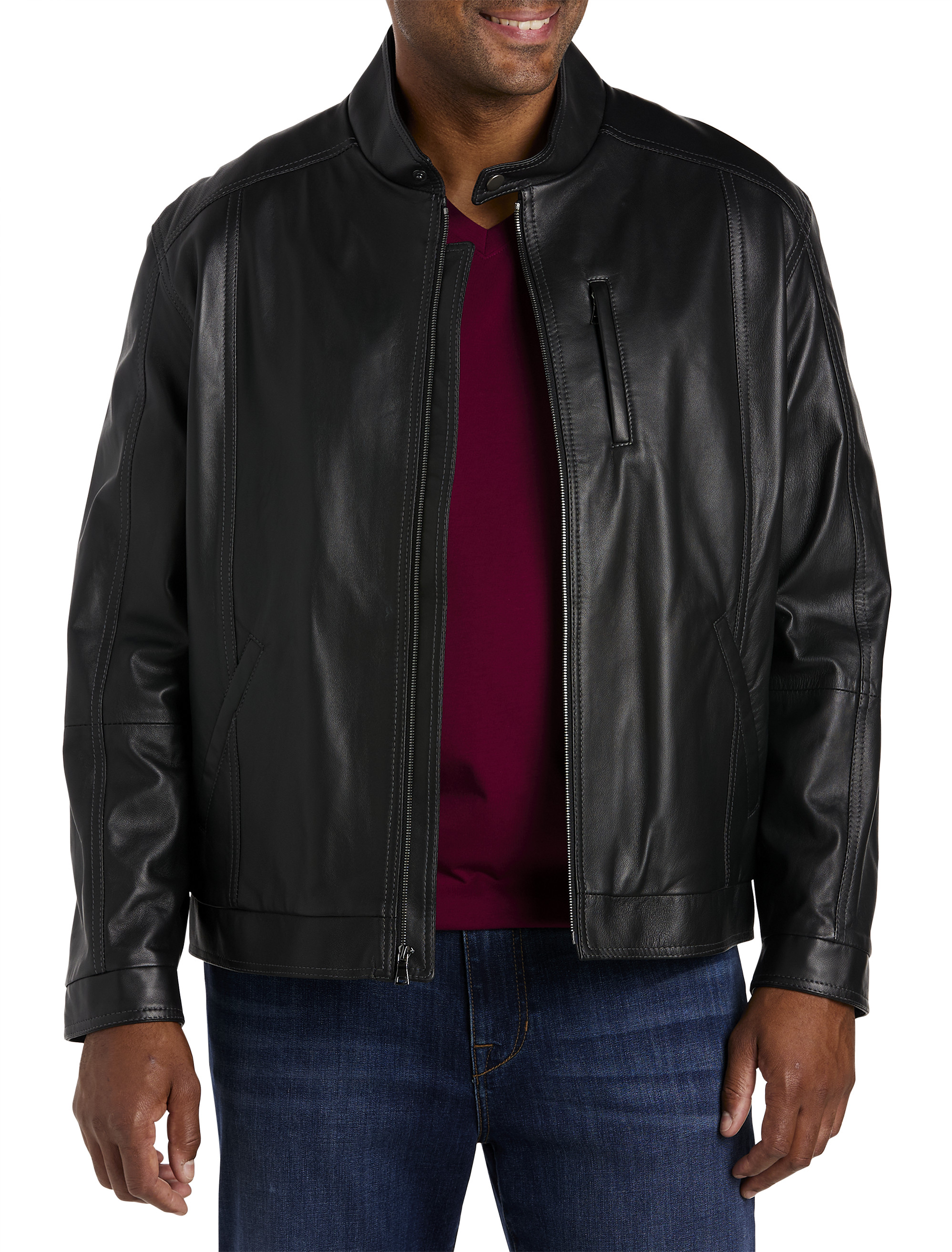 big and tall leather coats for men