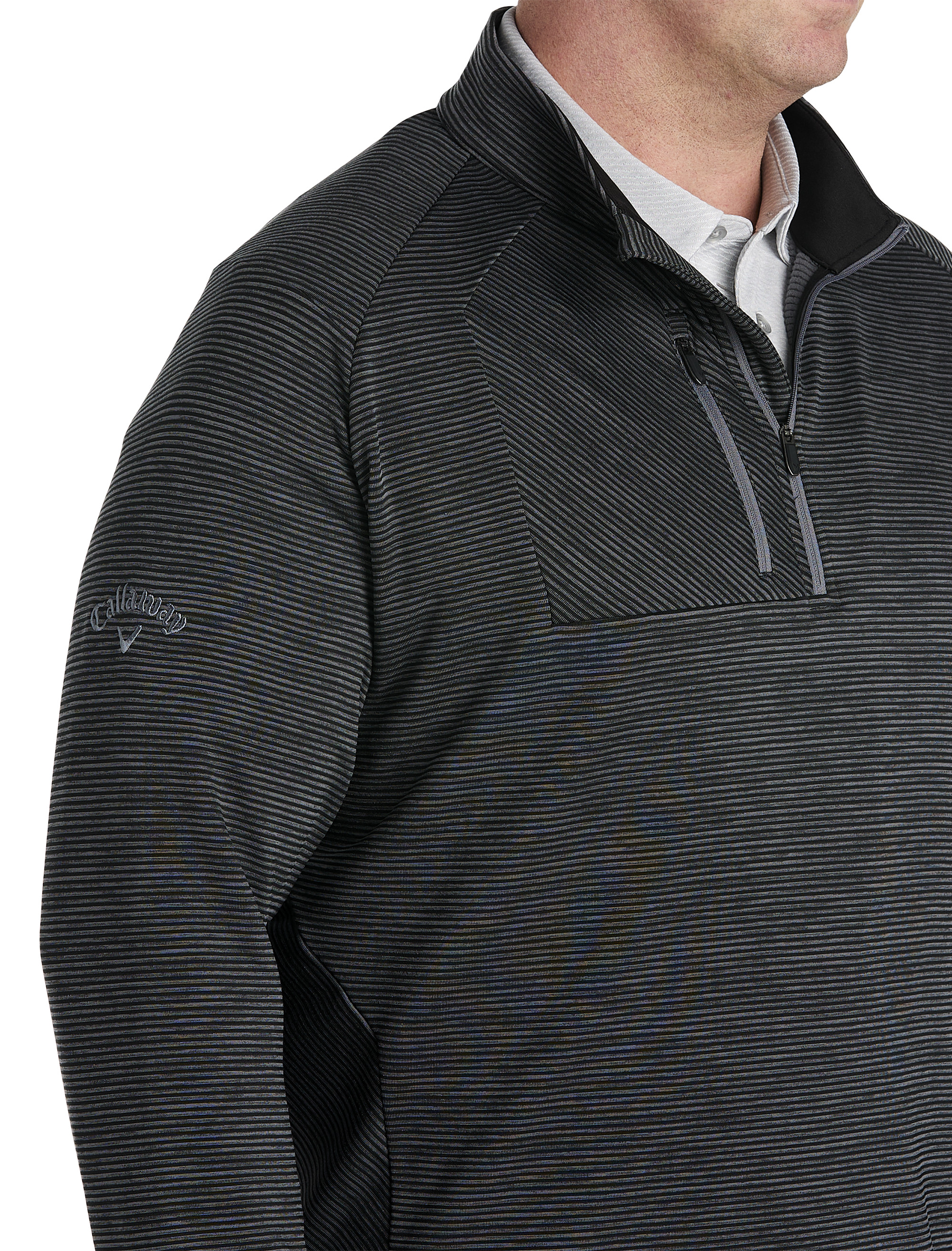 1/4-Zip EcoStripe Fleece Pullover
