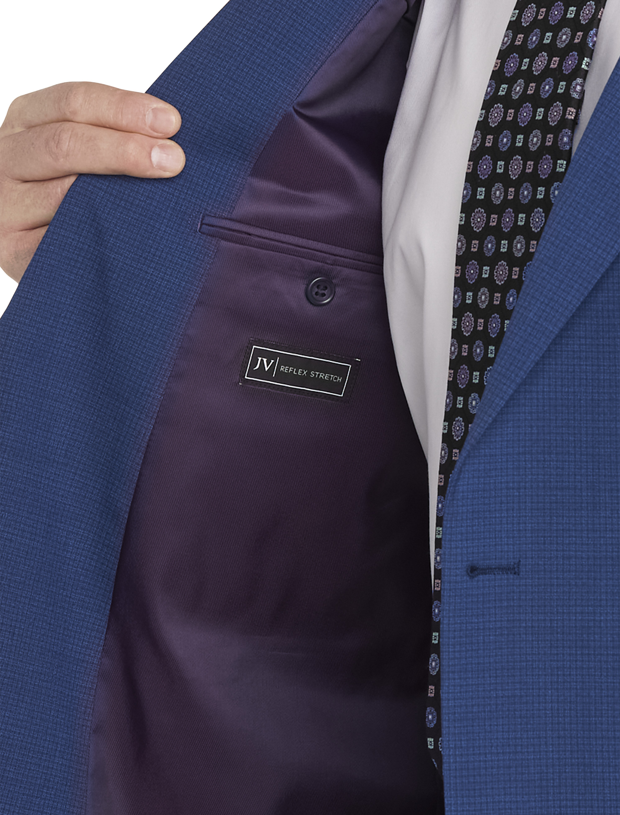 JV REFLEX BLUE MINI CHK JKT