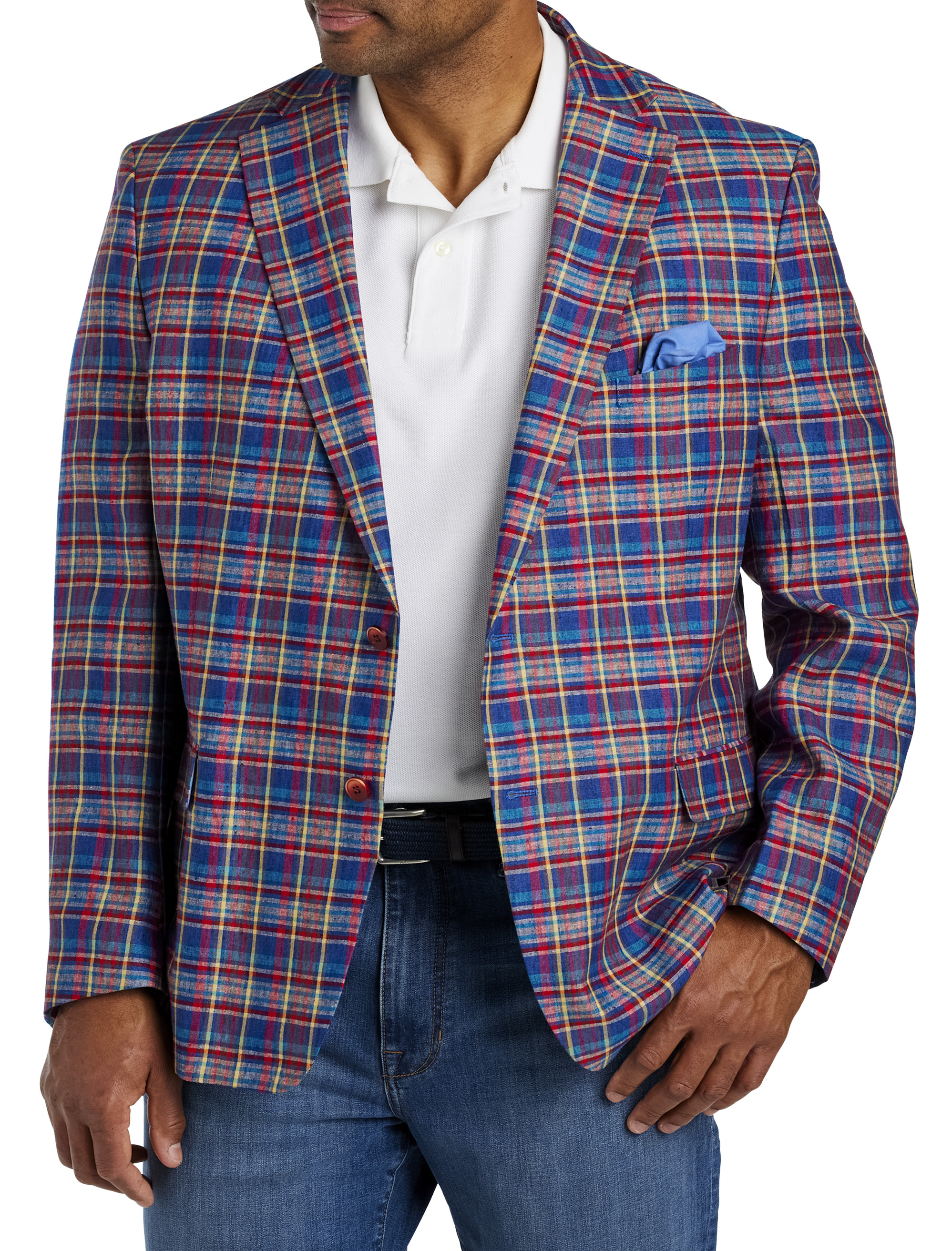 Blue sport coat and on sale jeans