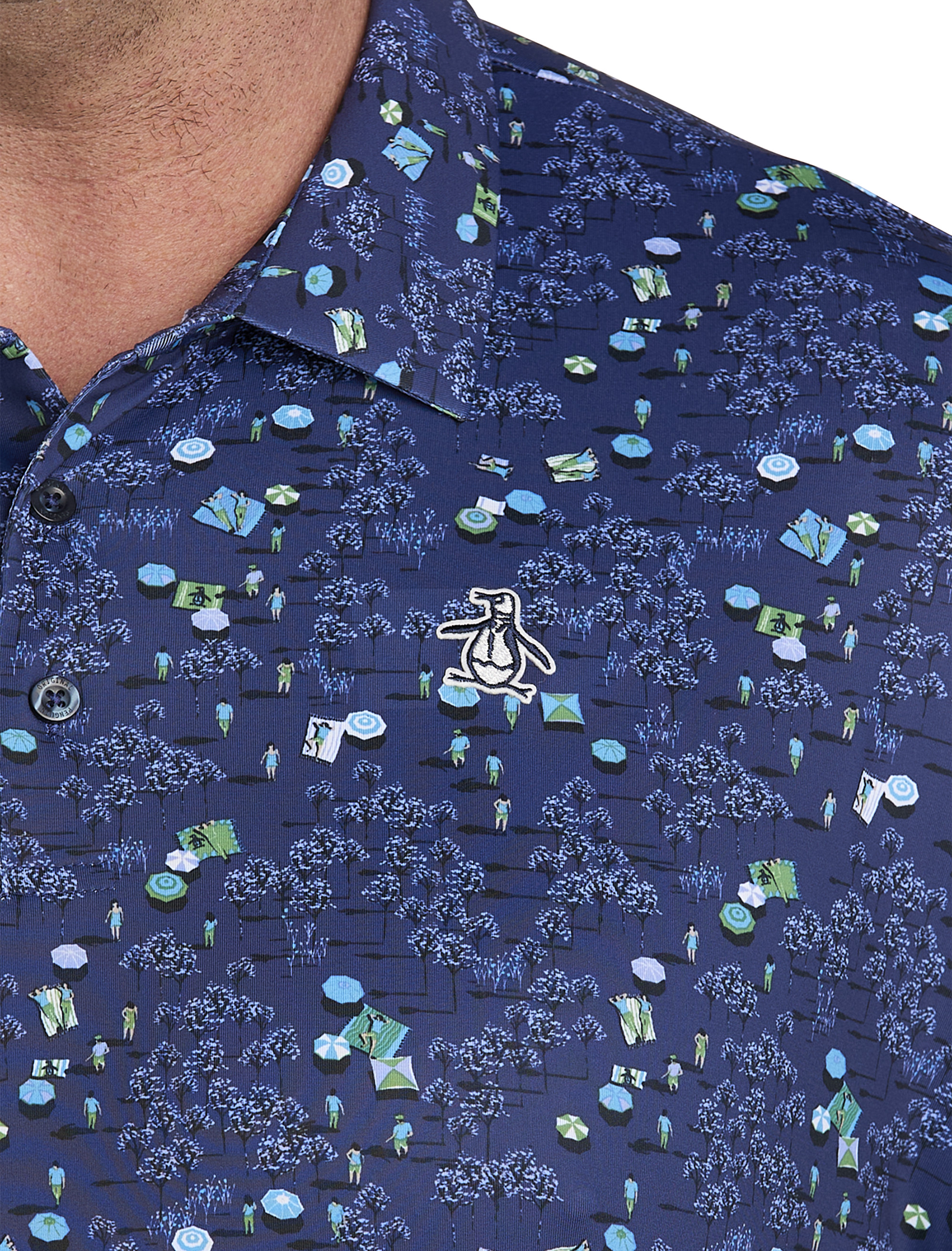 Pete in the Park Printed Golf Polo Shirt