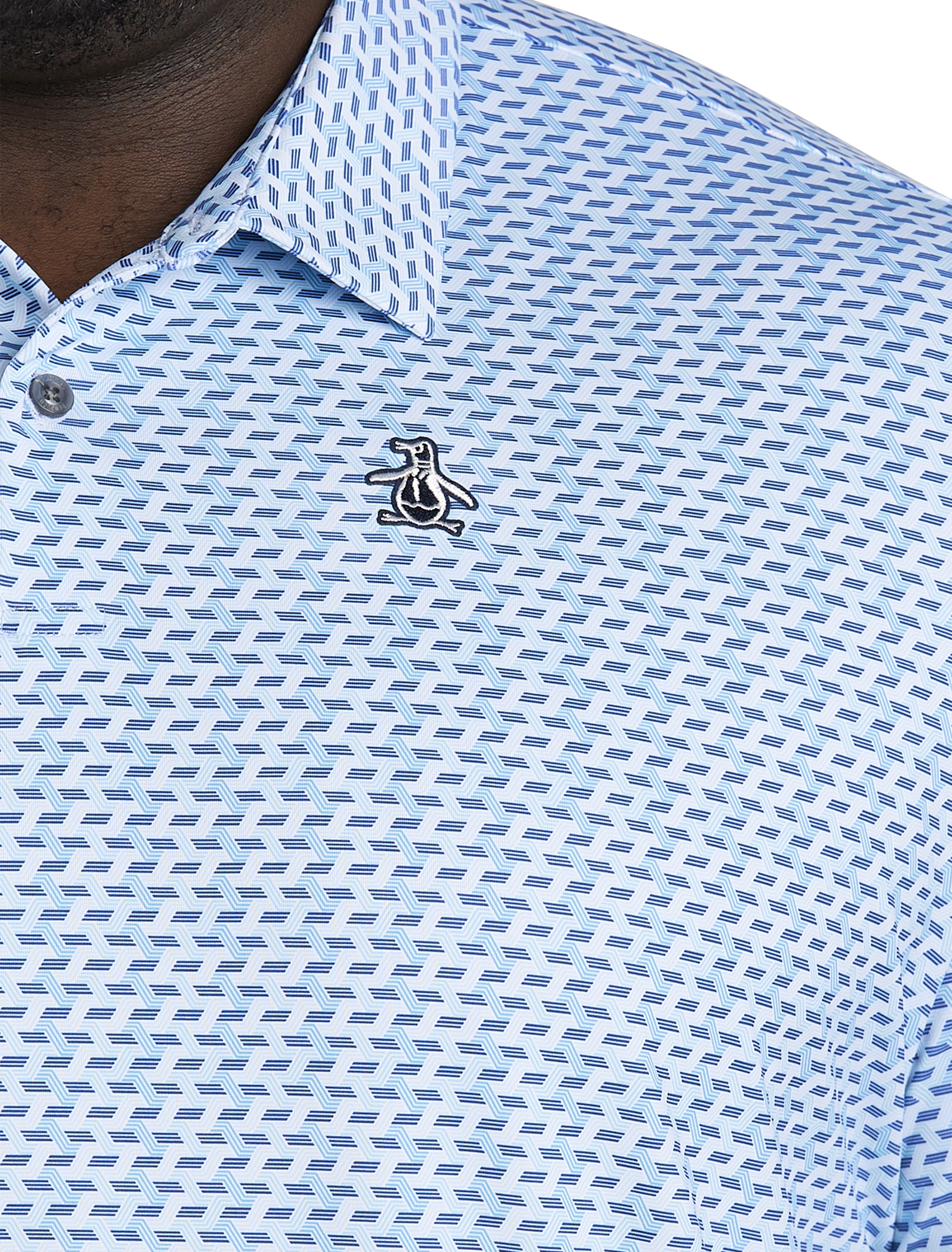 Big + Tall | Original Penguin Retro Wave Pattern Printed Golf Polo ...