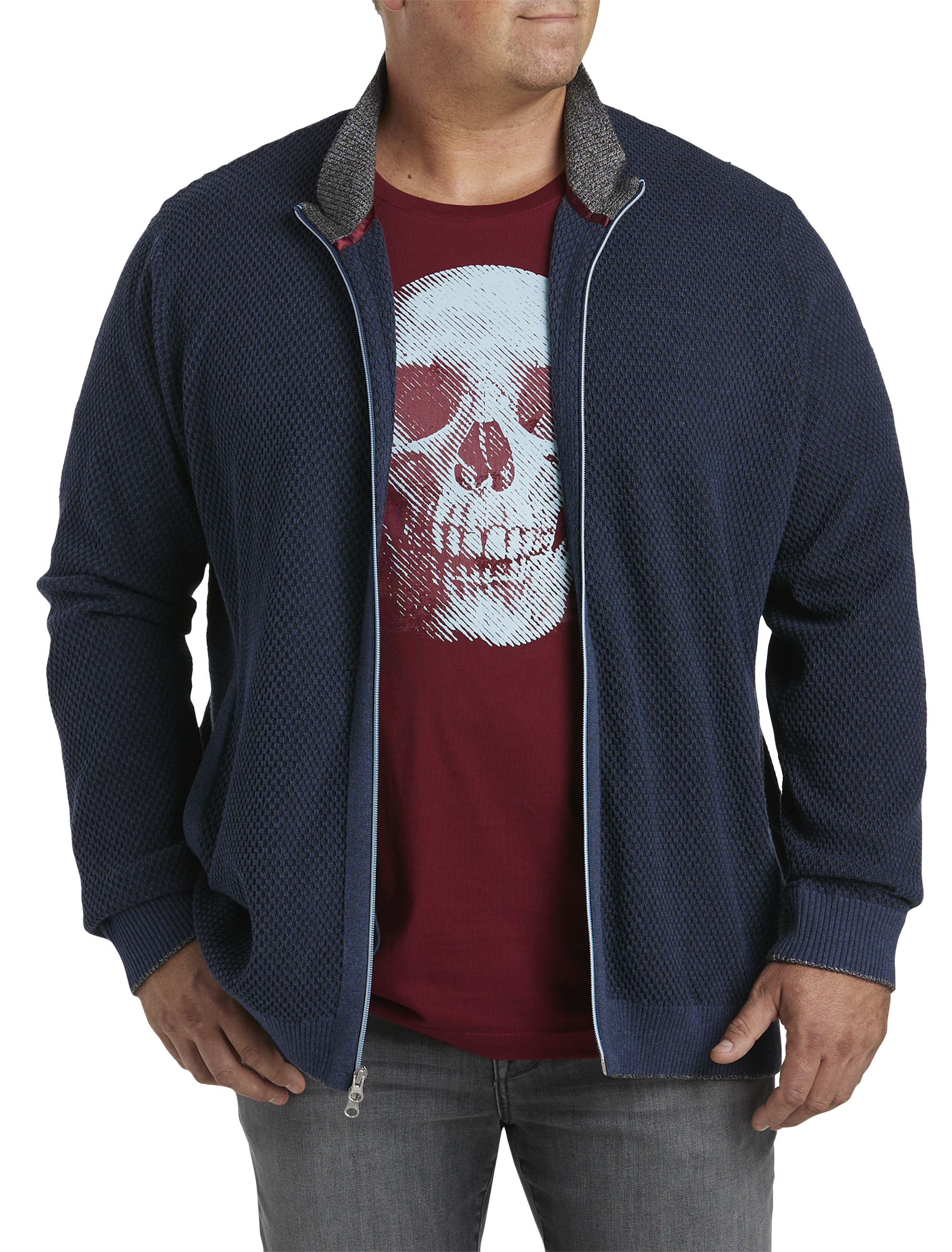 RG HE LS BUZZ SWEATER NAVY