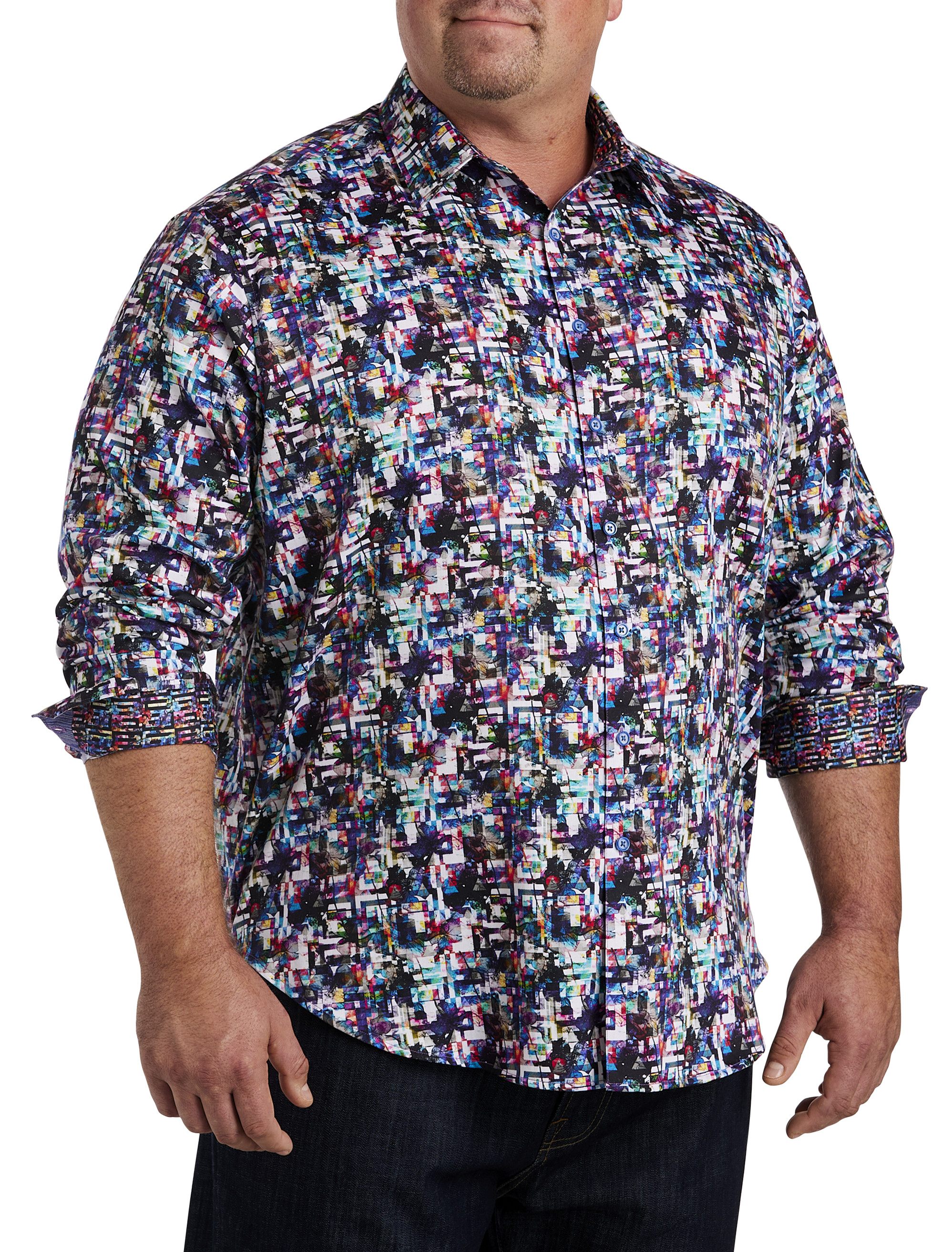 Big + Tall | Robert Graham Colliers Woven Sport Shirt | DXL