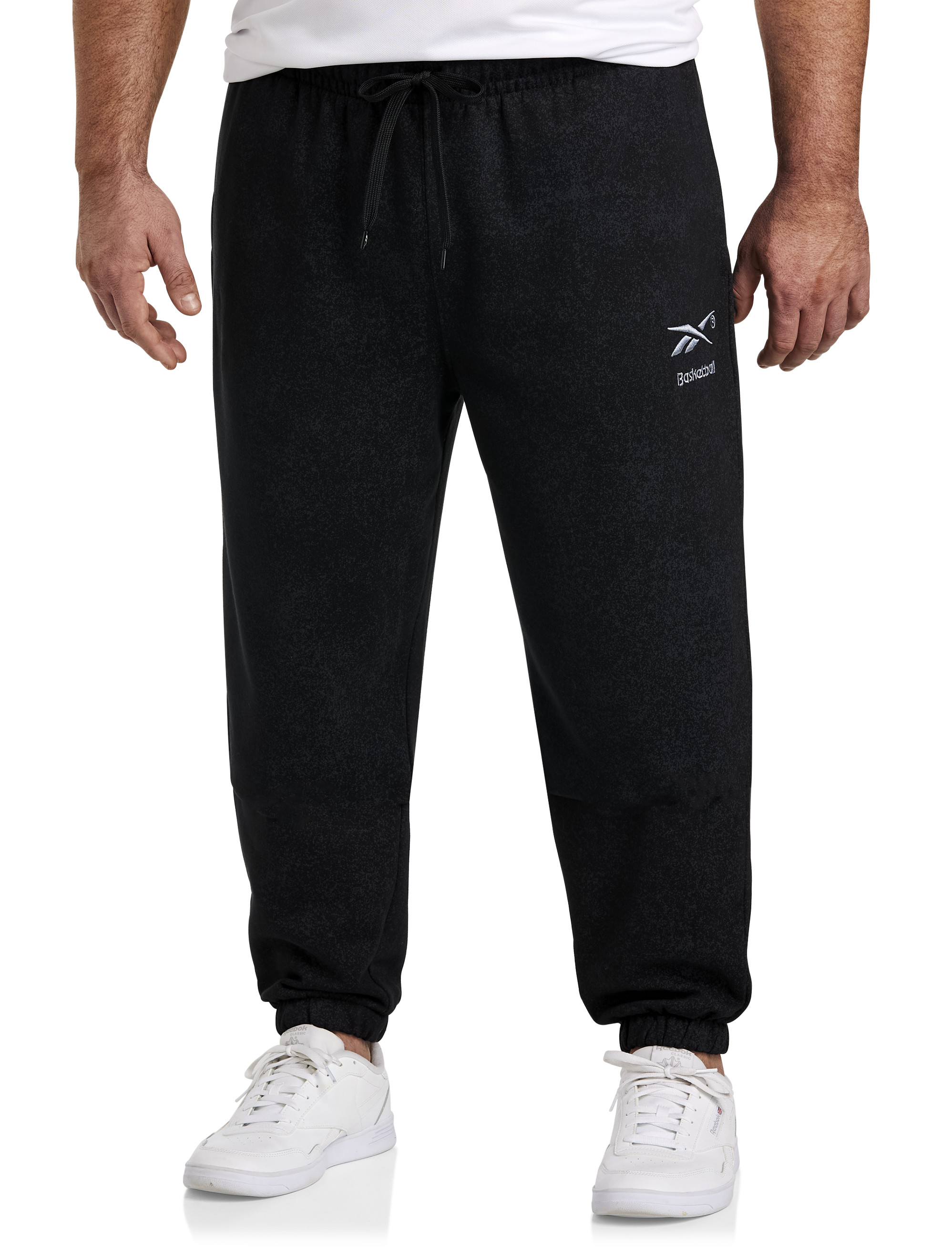 Open Bottom Sweatpants: Men's Tall Fleece Black Pants – American Tall