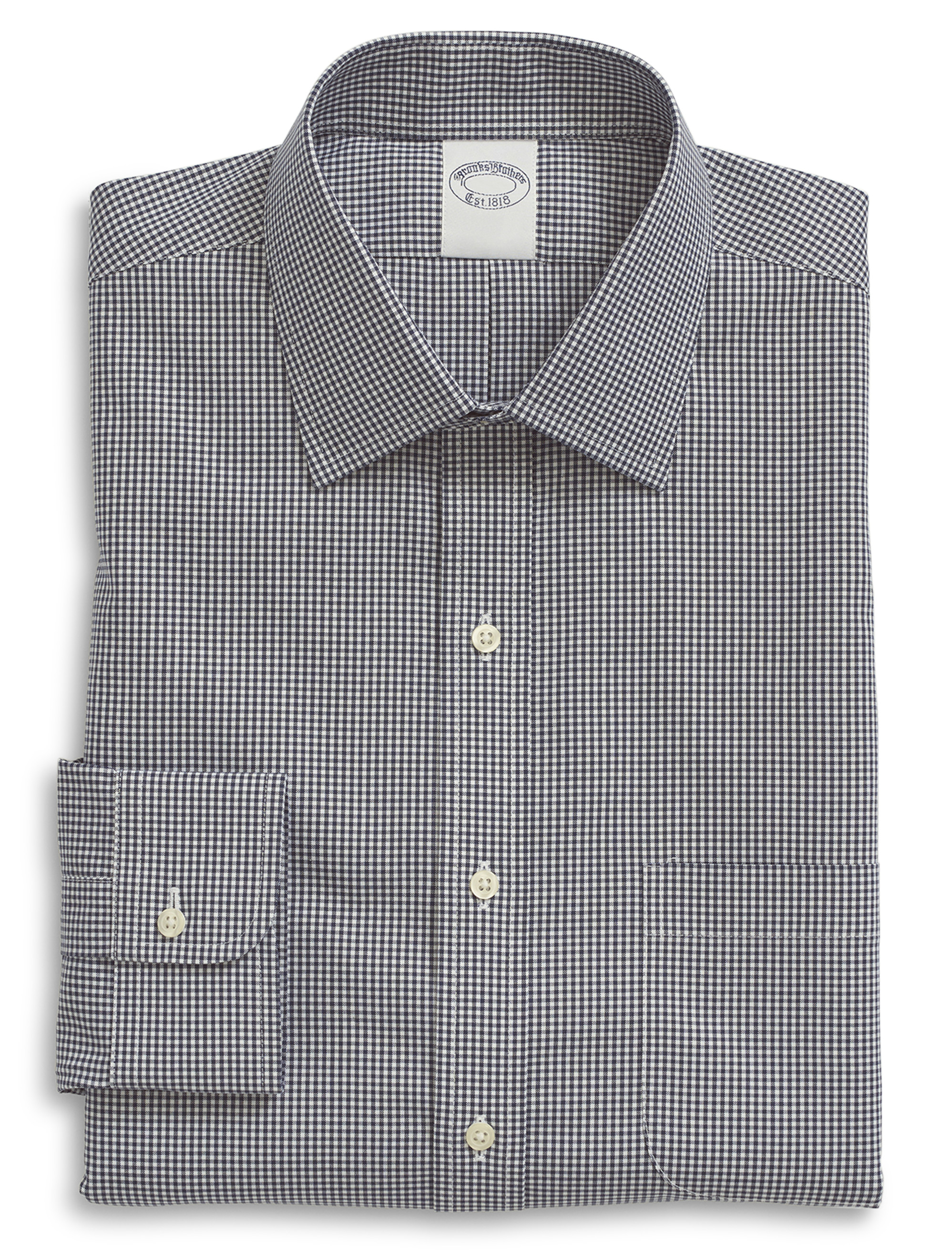 Big + Tall | Brooks Brothers Non-Iron Gingham Dress Shirt | DXL