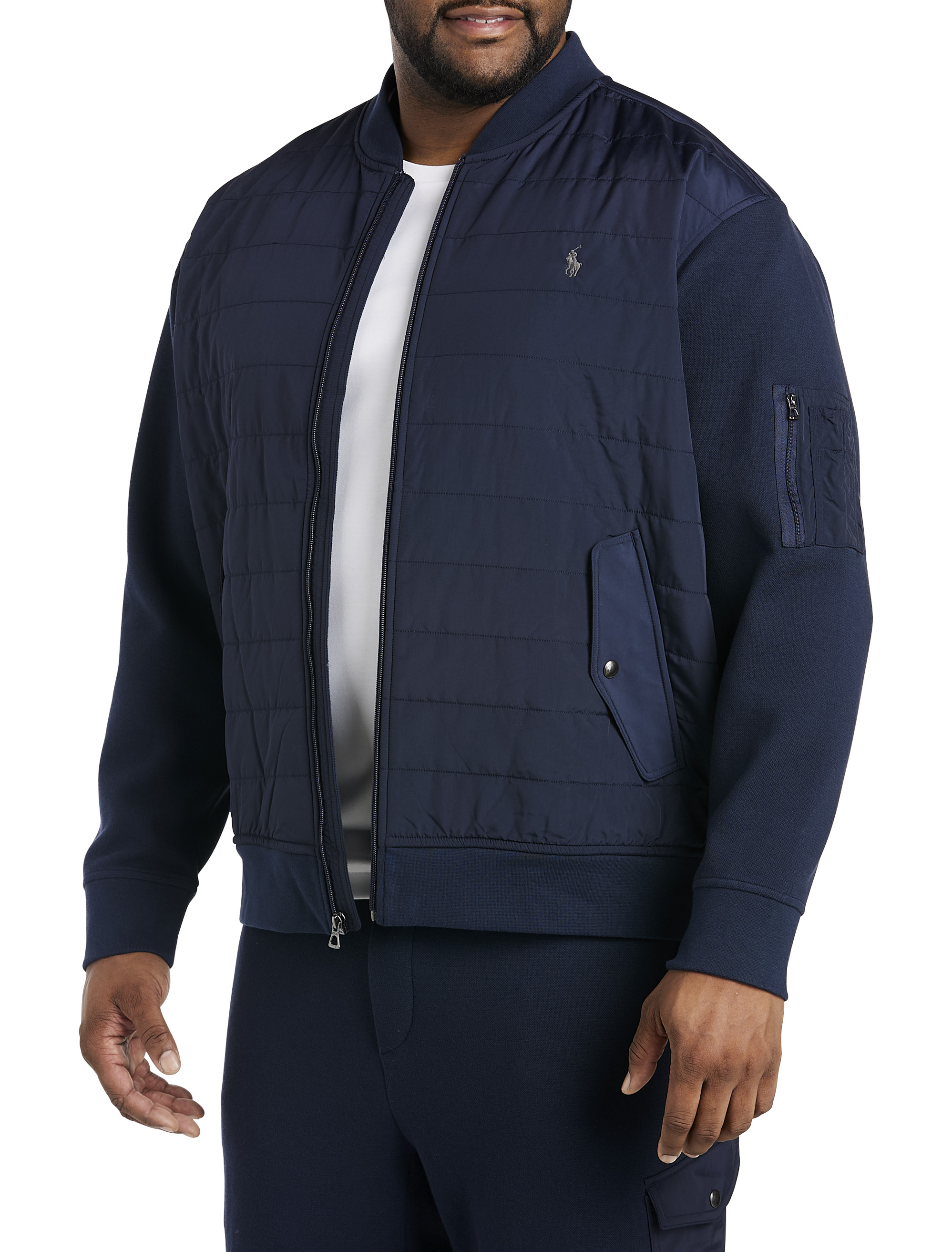 Big + Tall | Polo Ralph Lauren Hybrid Bomber Jacket | DXL