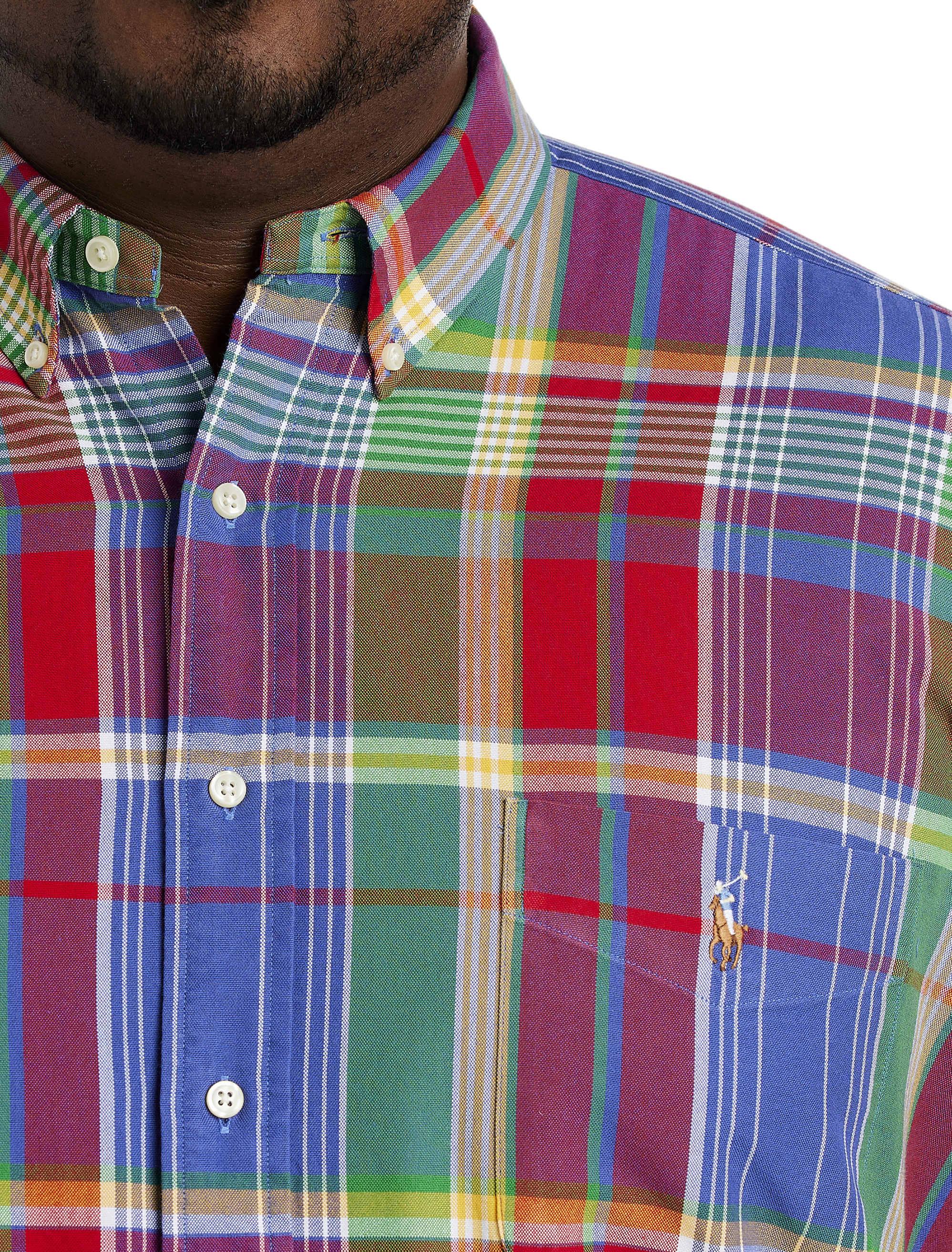 Multi Plaid Oxford Shirt