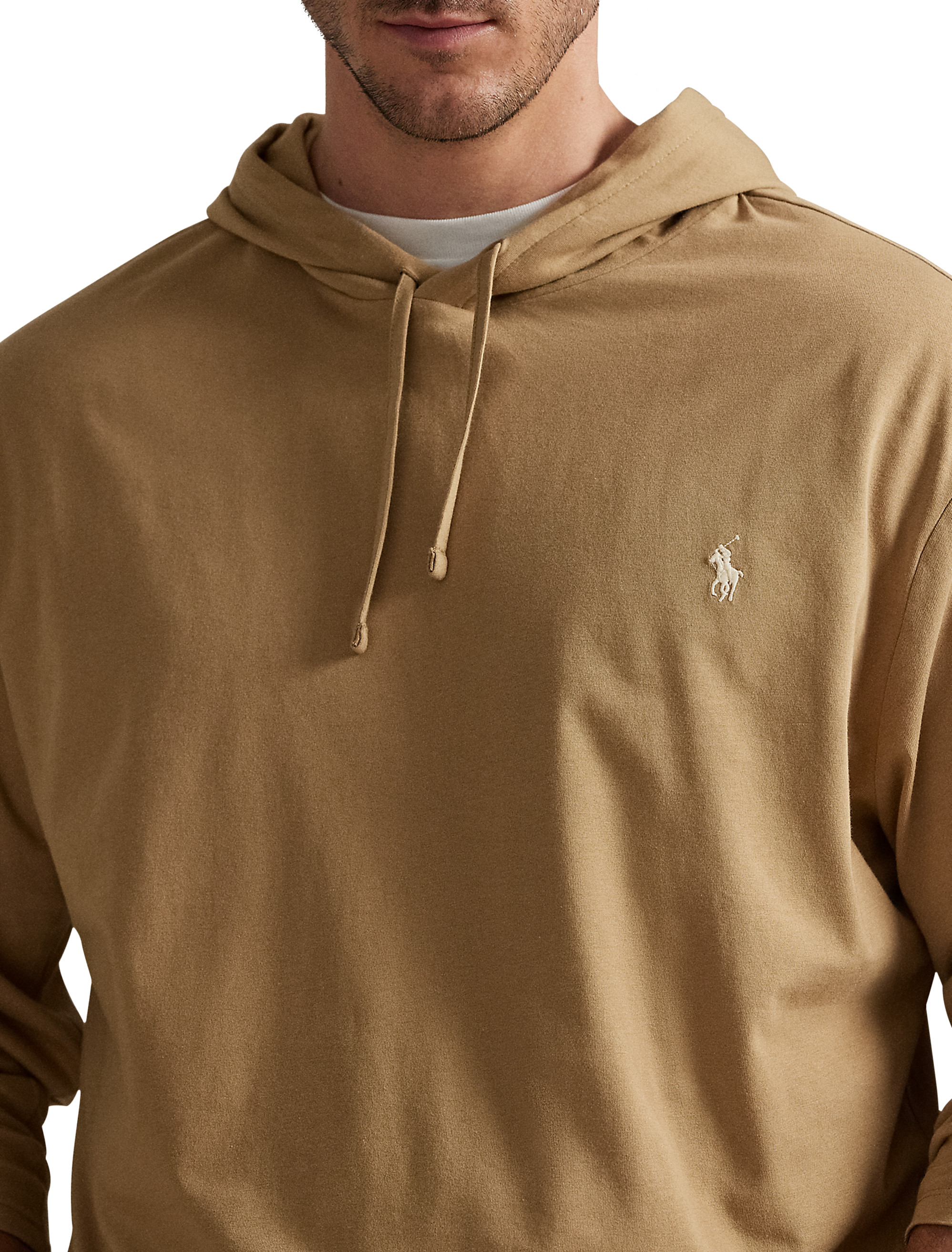 Jersey Hooded Long-Sleeve T-Shirt