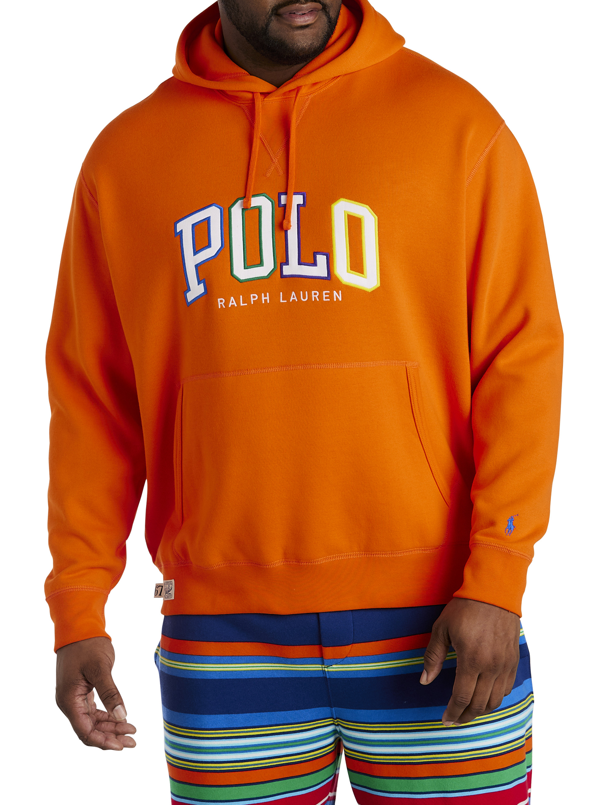 Big polo hot sale logo hoodie