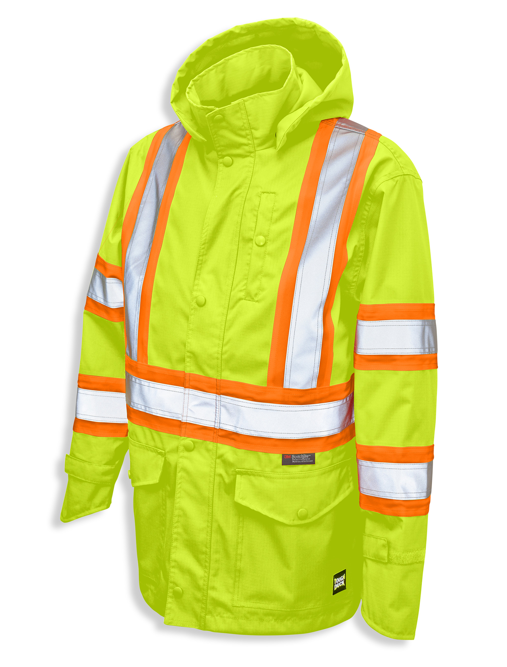 Big + Tall | Tough Duck Safety Rain Jacket | DXL