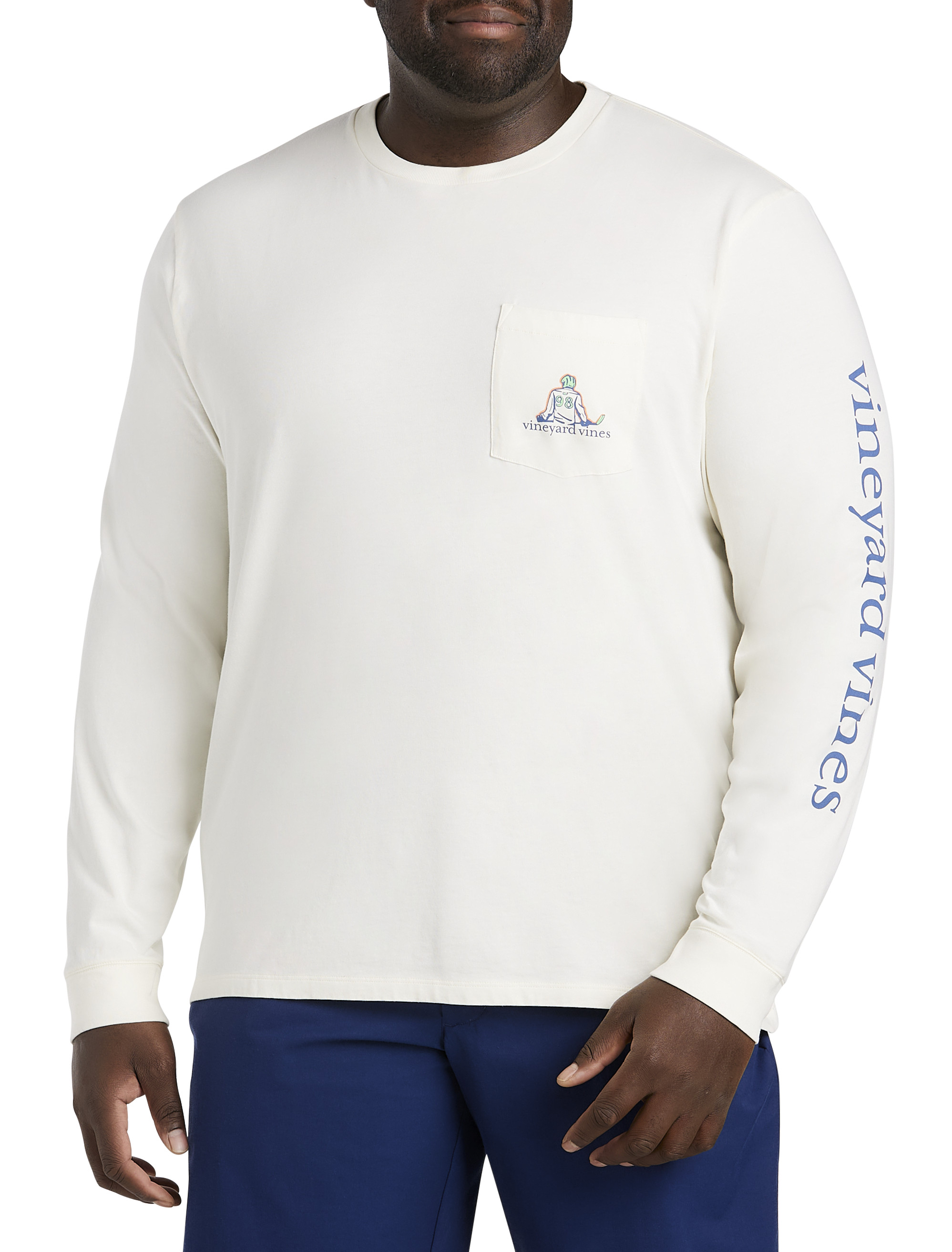 Long-Sleeve Vineyard Vines Logo Graphic Pocket T-Shirt