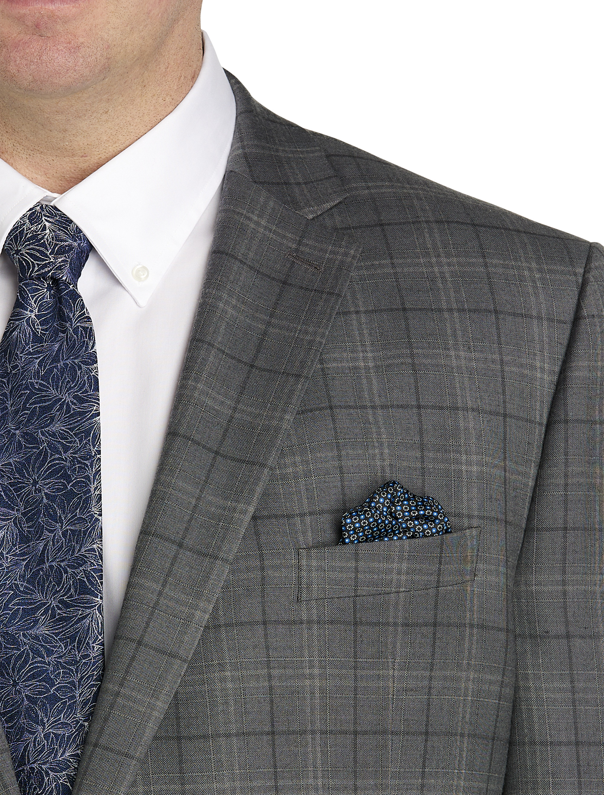 Windowpane Suit Jacket - Executive Cut