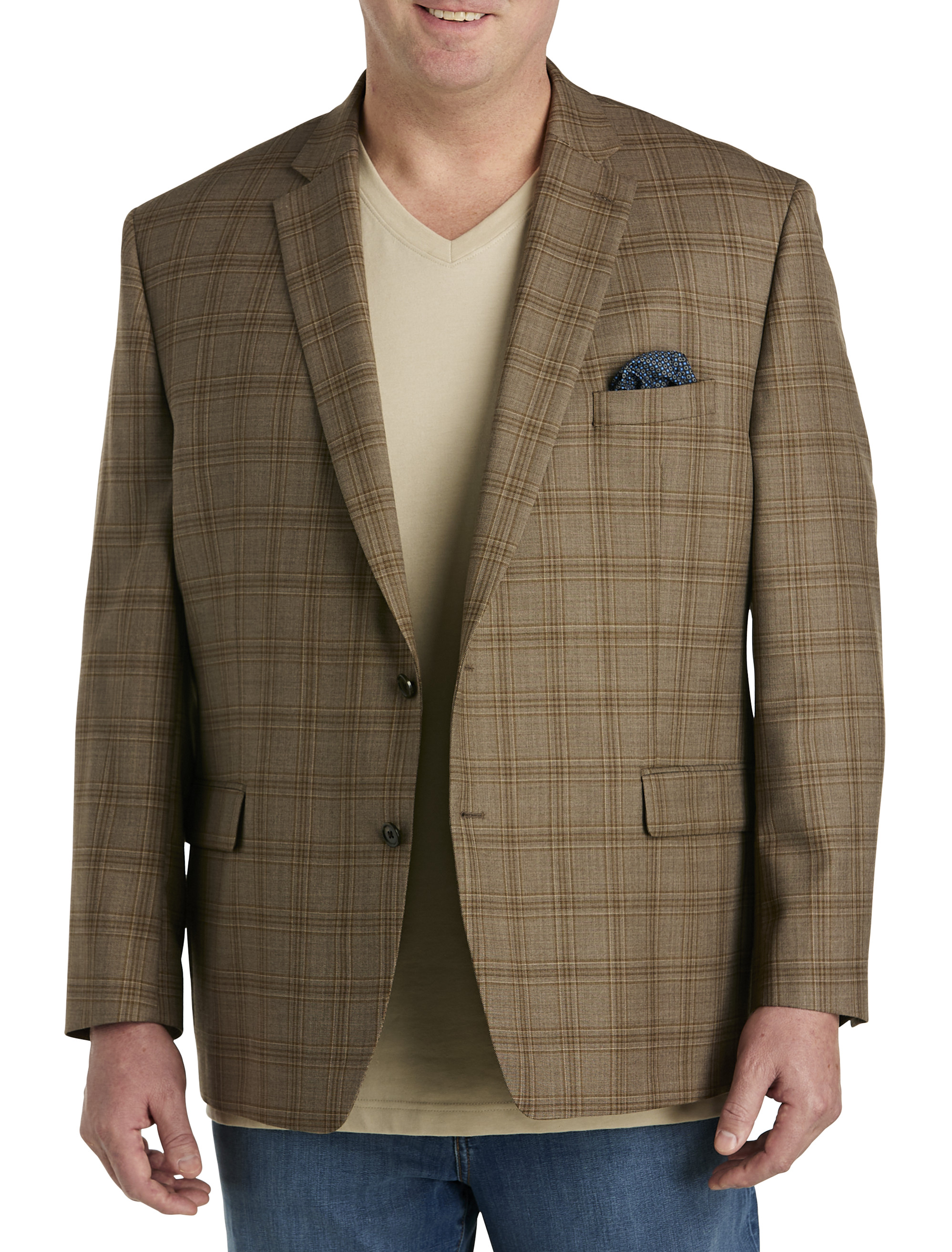 Polo Ralph Lauren Relaxed Houndstooth Blazer, Brown, 8