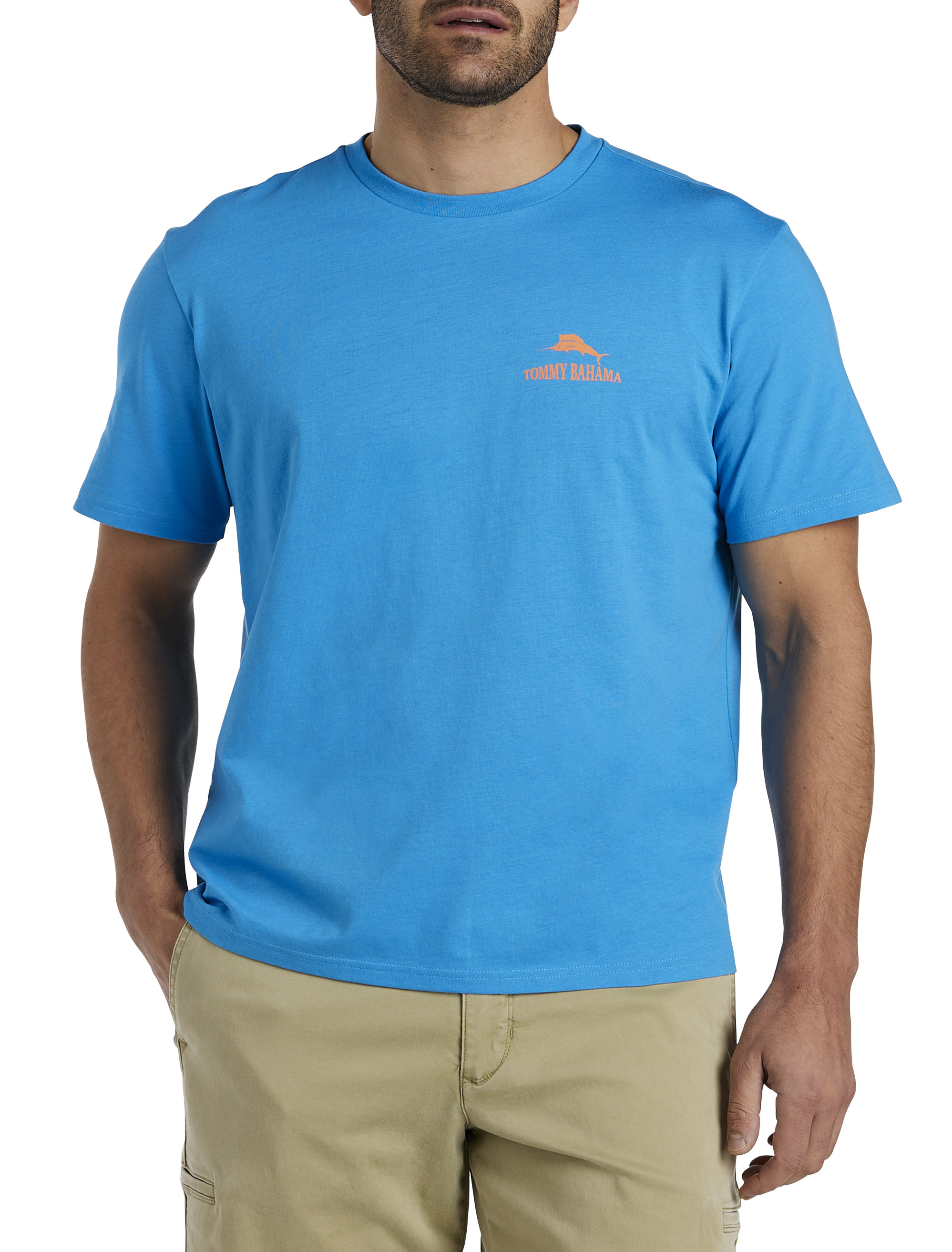 Tommy Bahama Men's Big & Tall Conference Crawl T-Shirt - Blue - Short Sleeve T-shirts