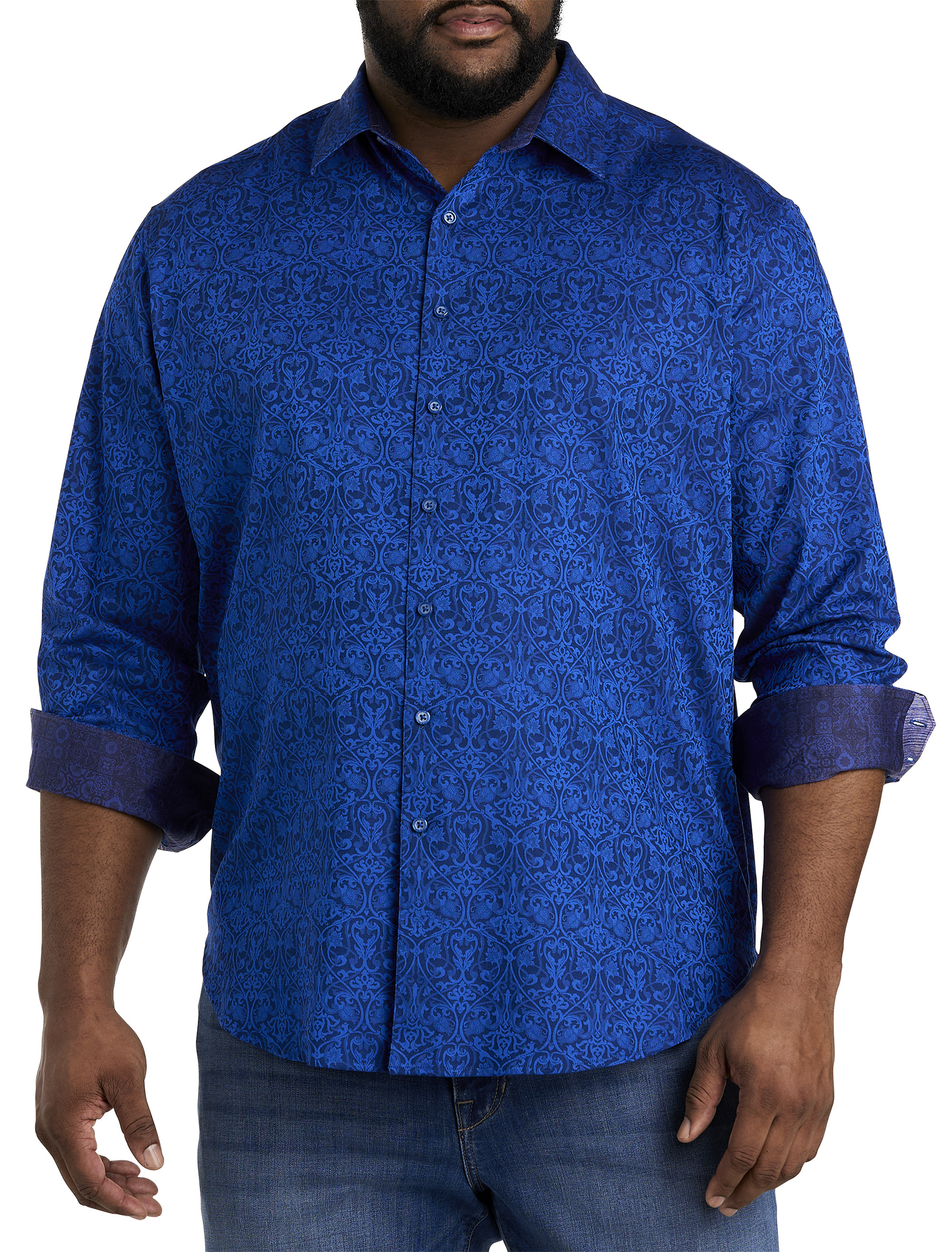 blue dress for baby girl Valerio Dress Shirts (Big and Tall 36/37 Sleeves) – High Fashion Men's Wear main image 1