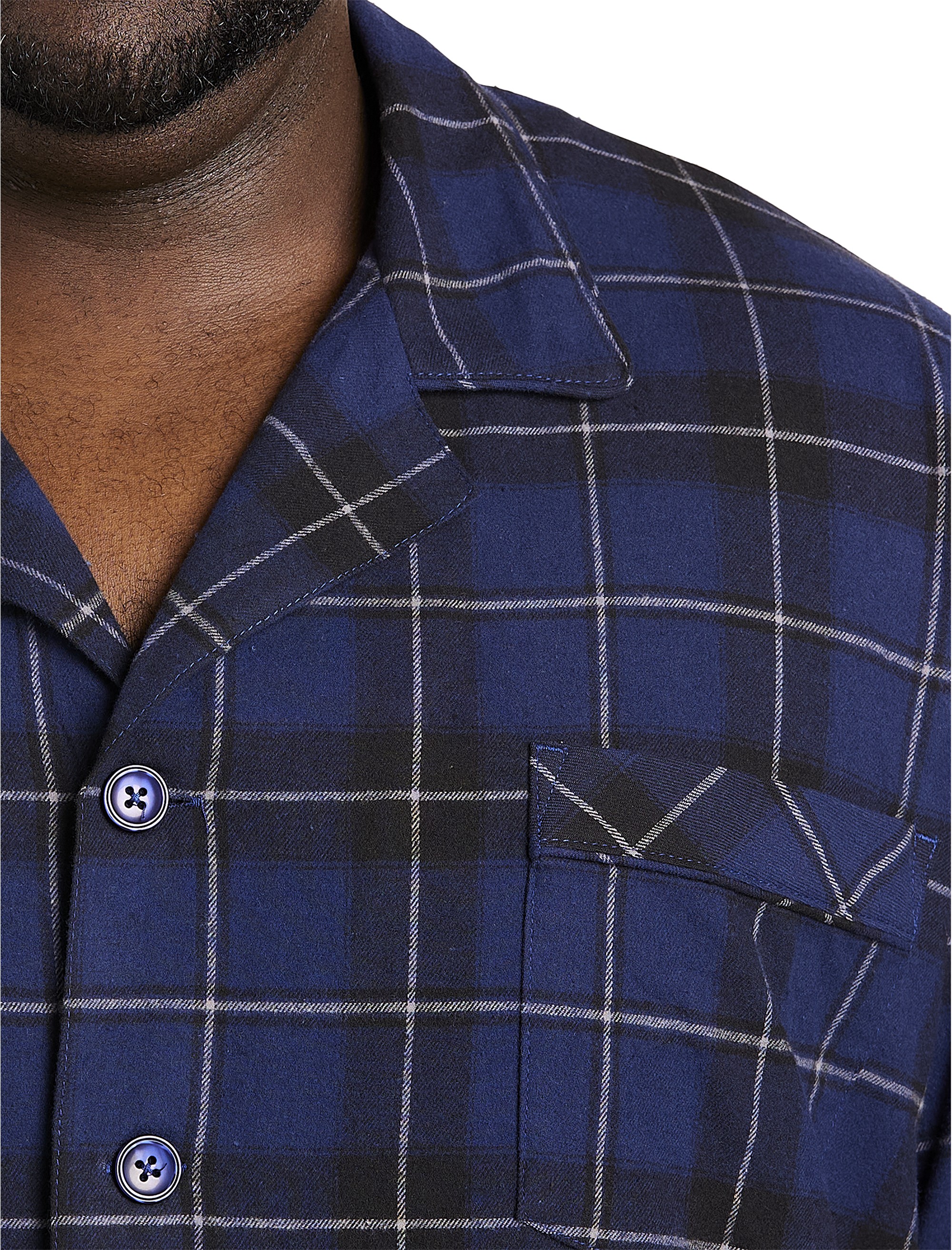 Plaid Flannel Pajama Set - thumbnail 3