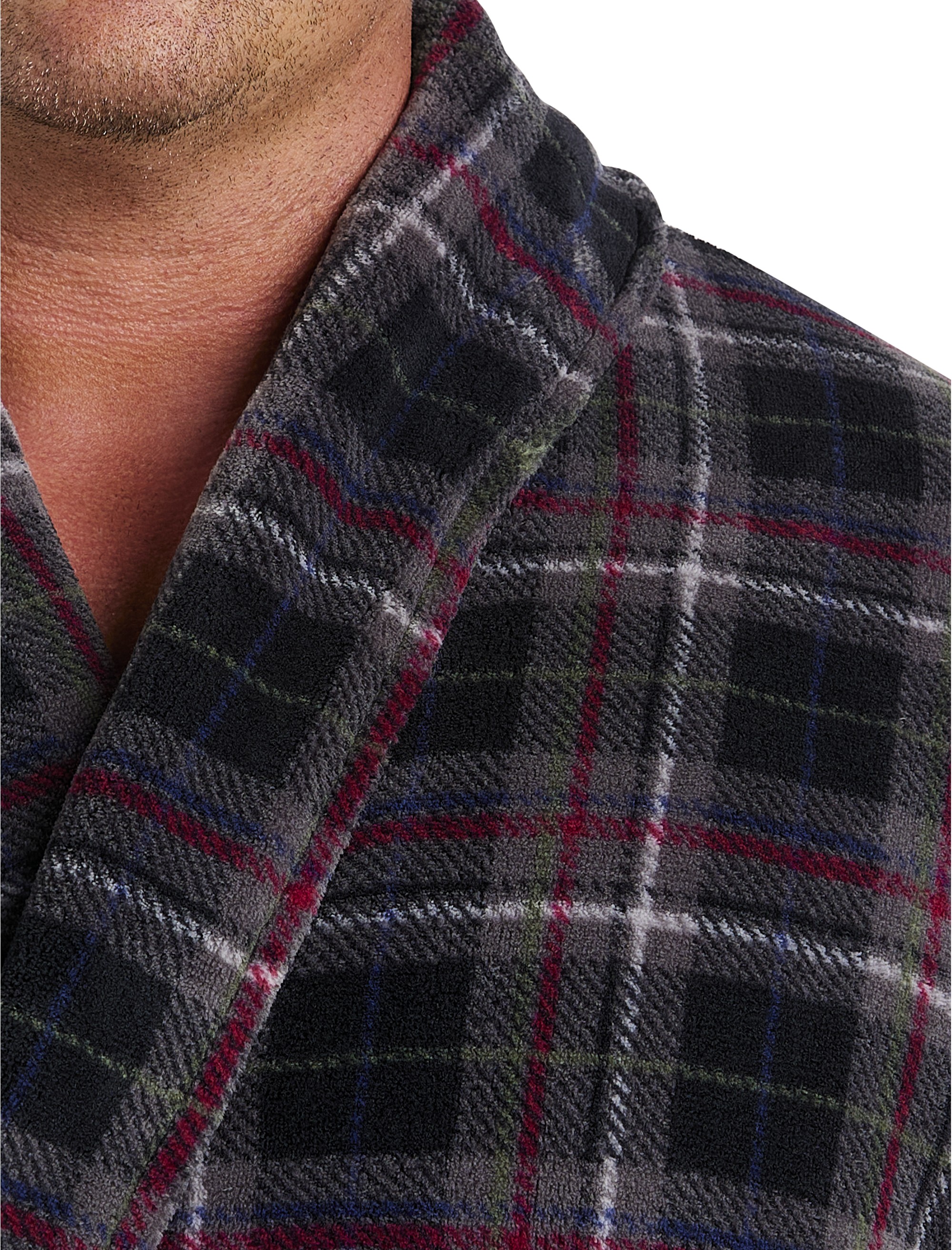 Plaid Plush Robe - thumbnail 2