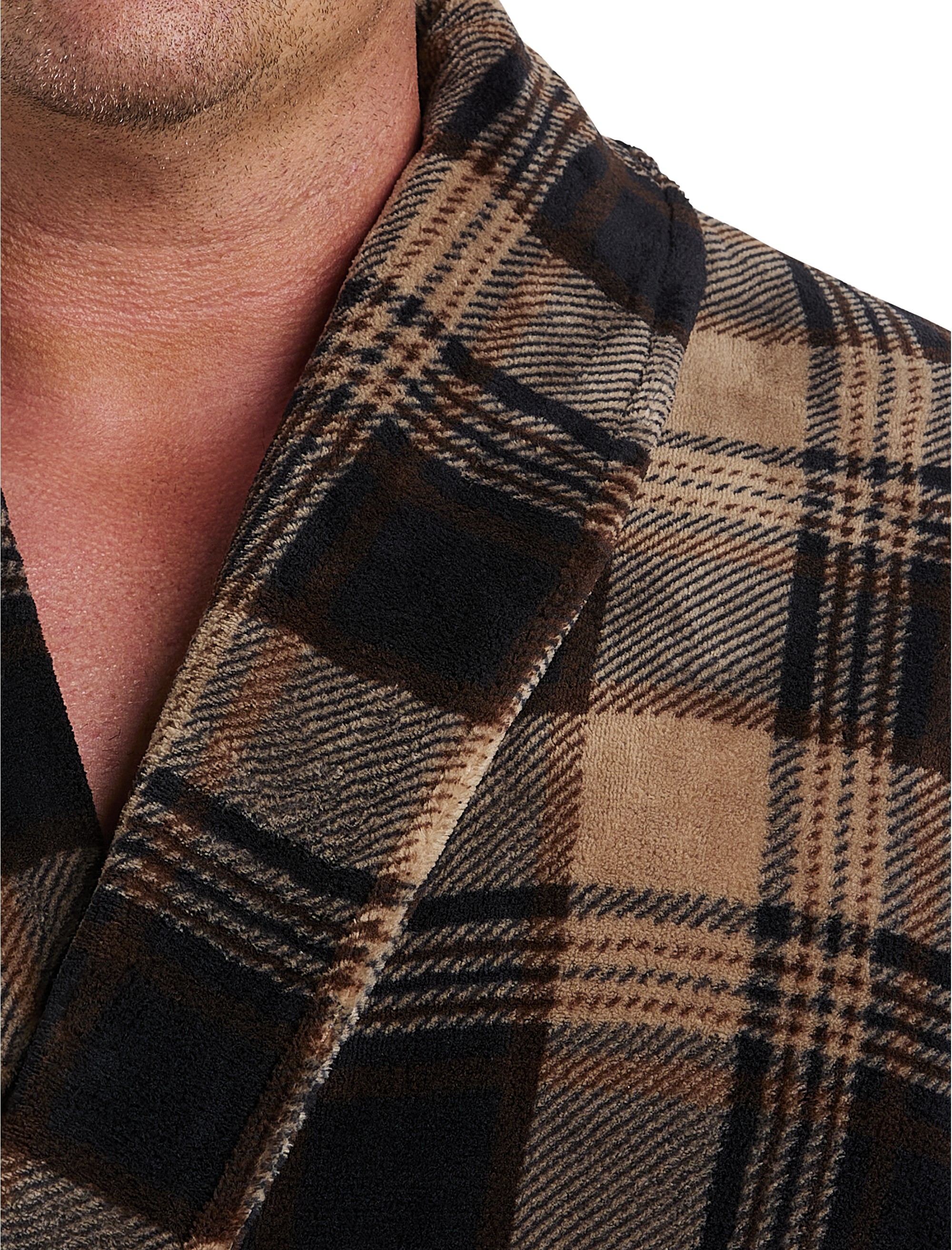Plaid Plush Robe - thumbnail 7