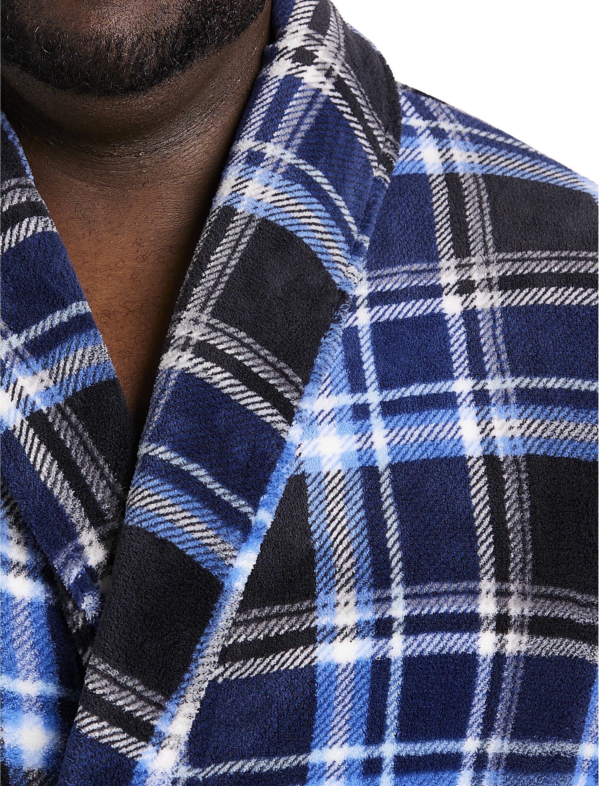 Plaid Plush Robe - thumbnail 5