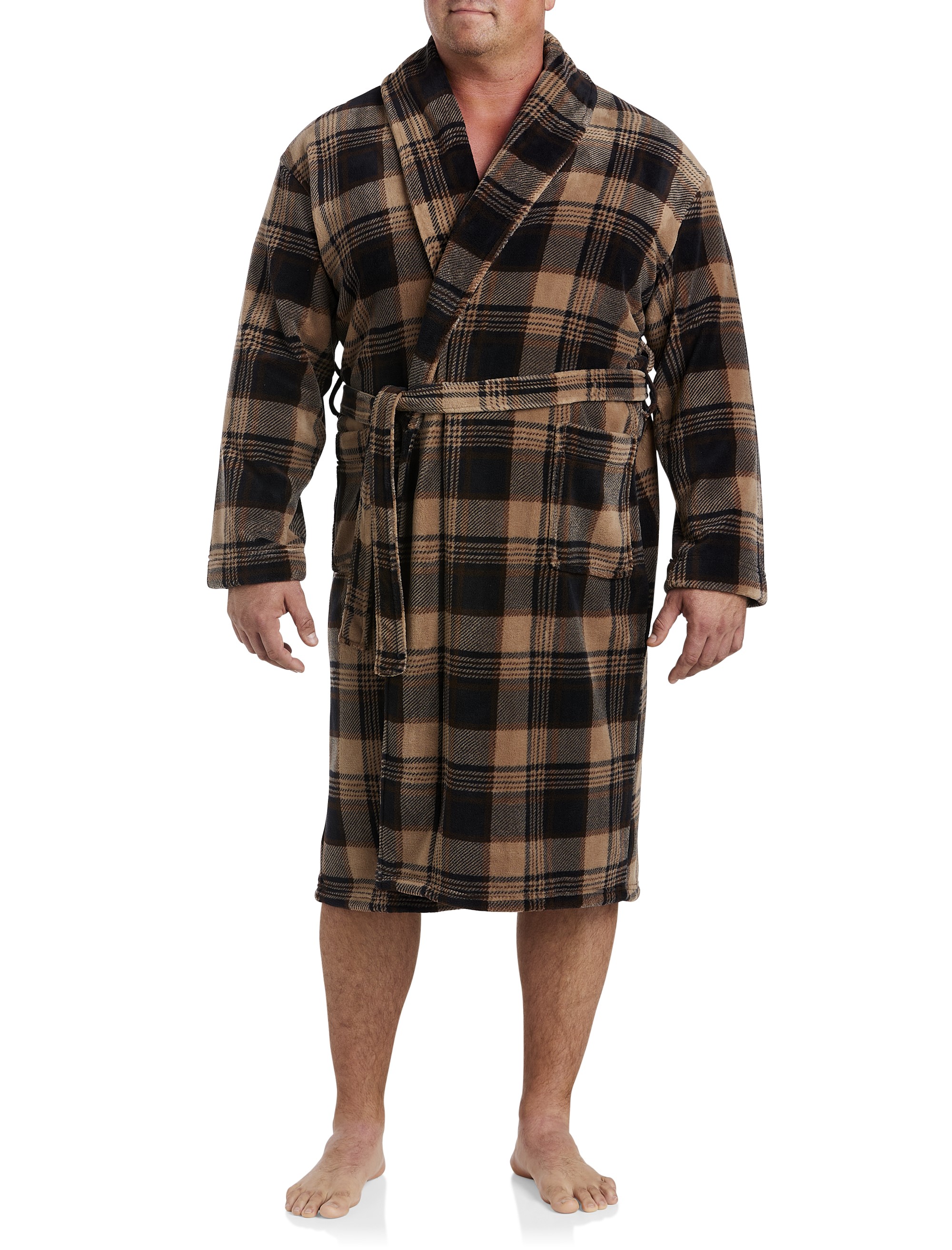 Plaid Plush Robe - thumbnail 6