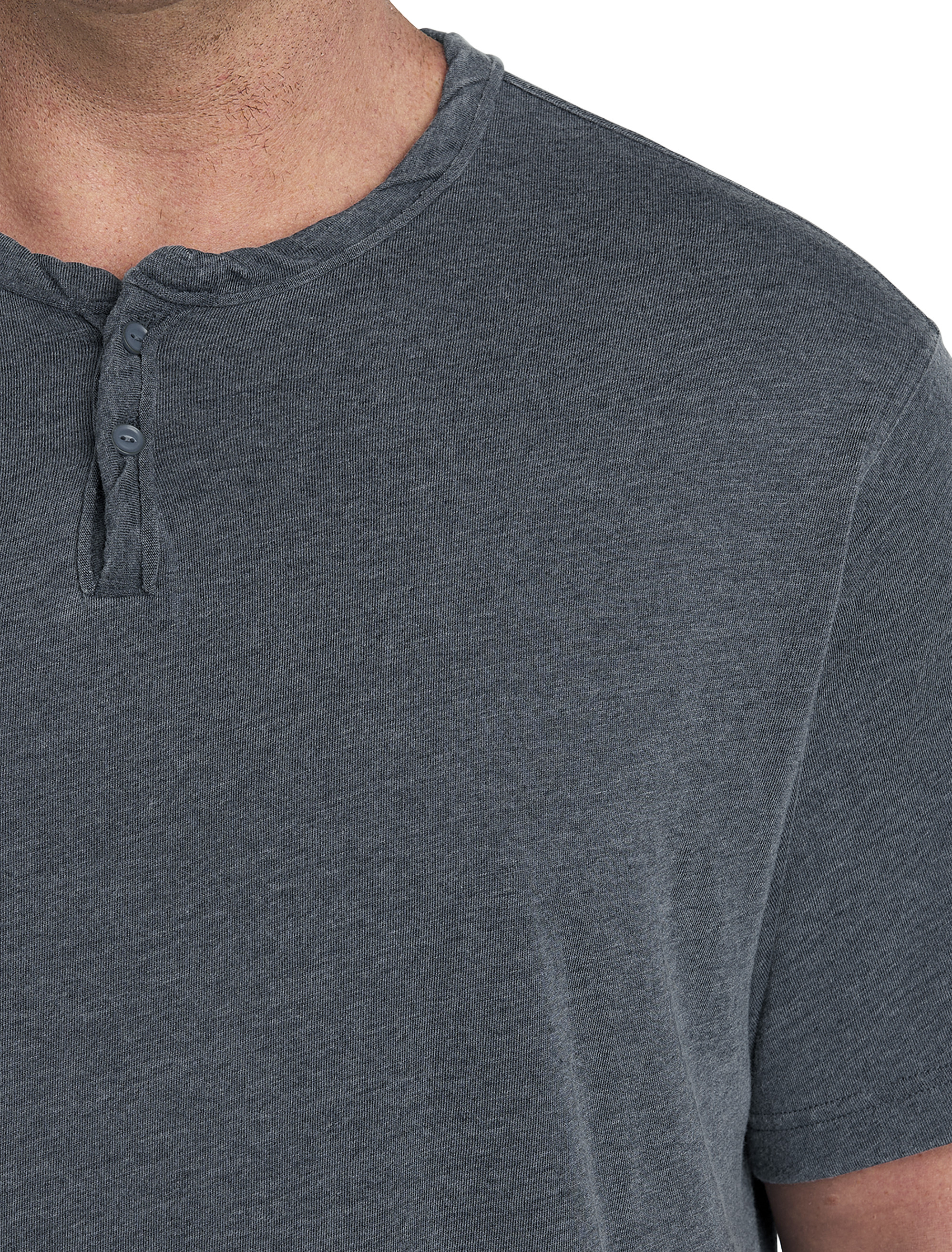 Big + Tall | Lucky Brand Burnout Notch Neck T-Shirt | DXL