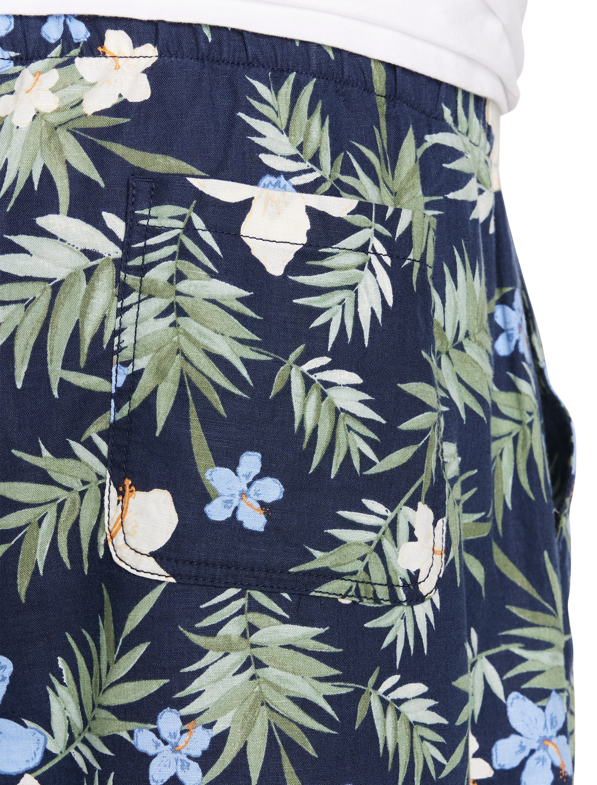 NAU CABANA PRINTED SHORT NAVY