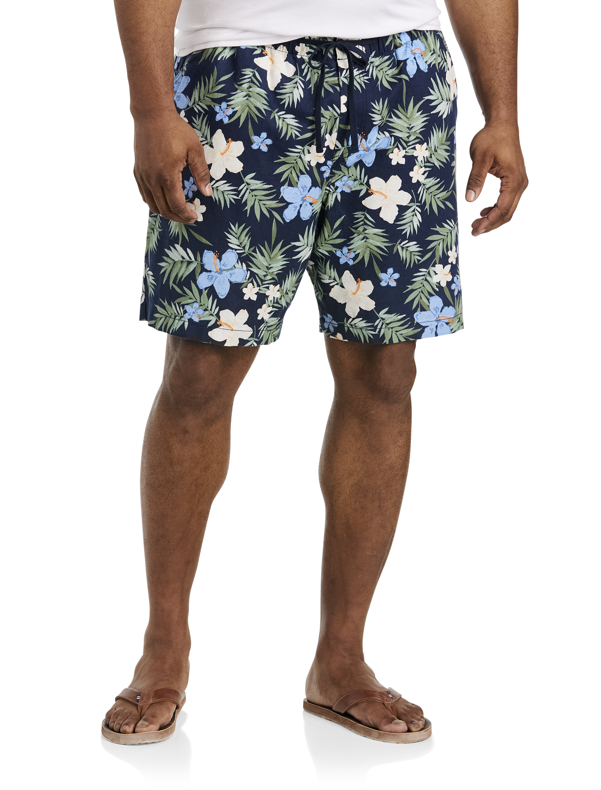NAU CABANA PRINTED SHORT NAVY