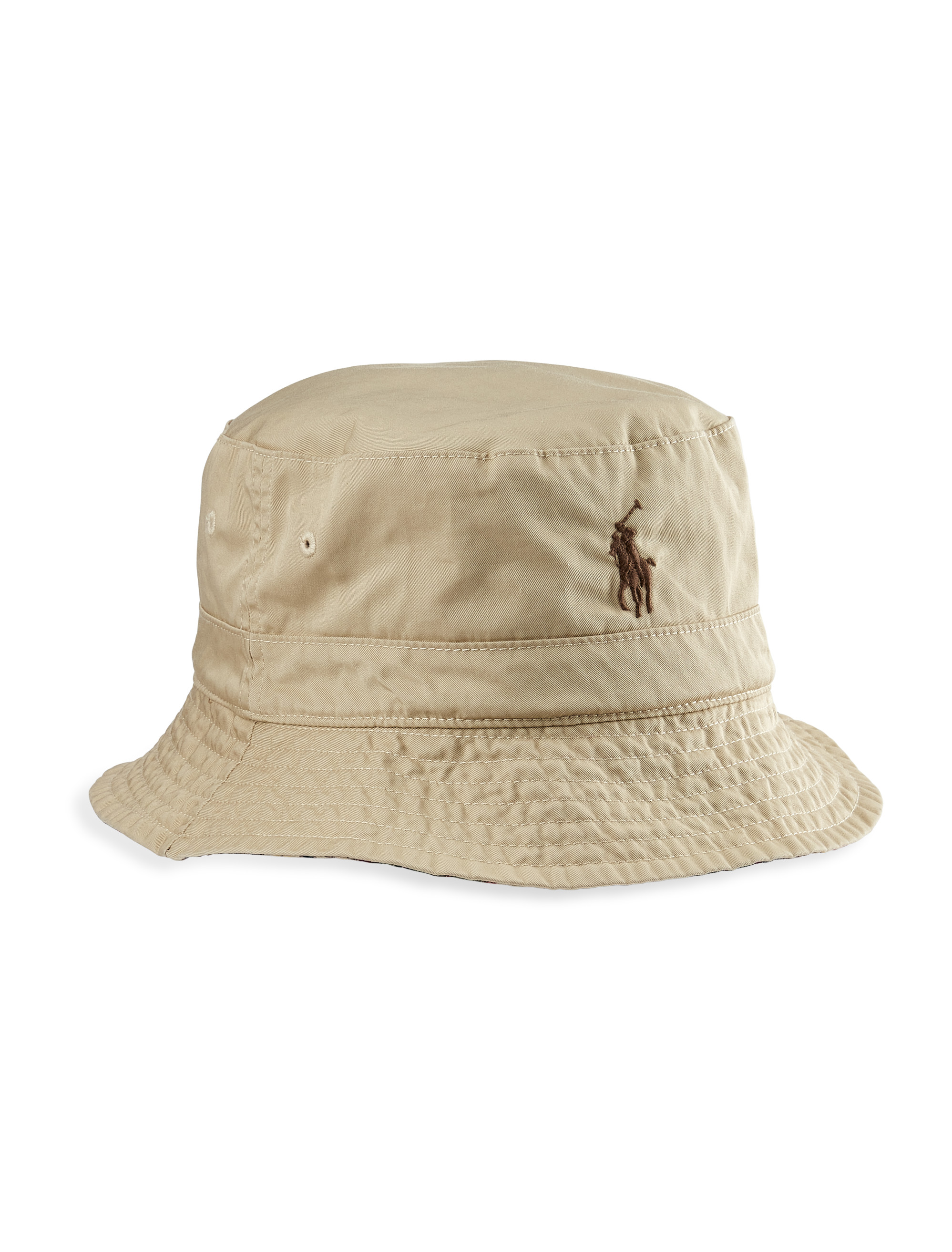 Lauren Ralph Lauren Tan Neutral Houndstooth Bucket Hat Preppy Classic Ralph lauren bucket hat - Gem main image 4