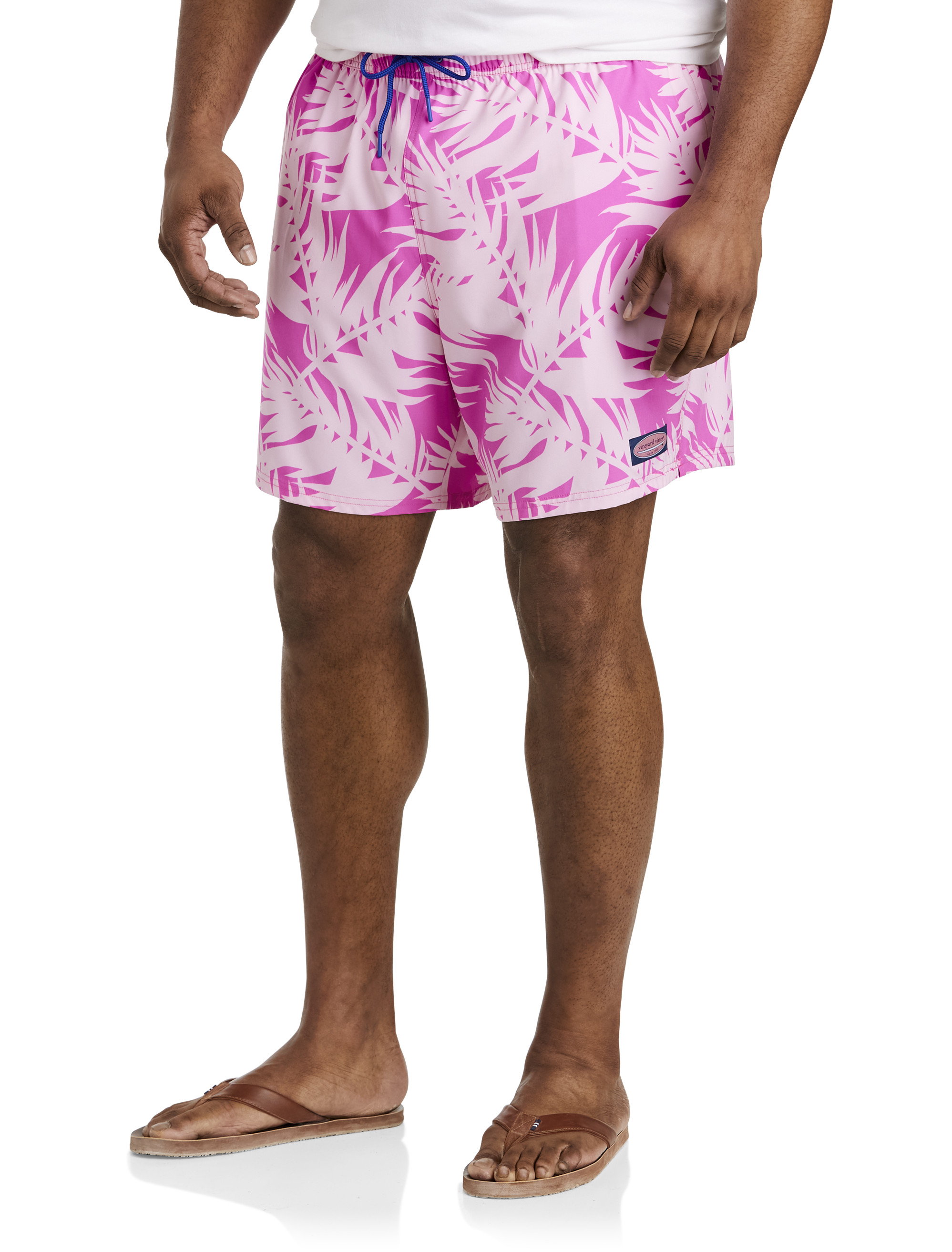 Big + Tall | vineyard vines Breezy Palm Chappy Swim Trunks | DXL